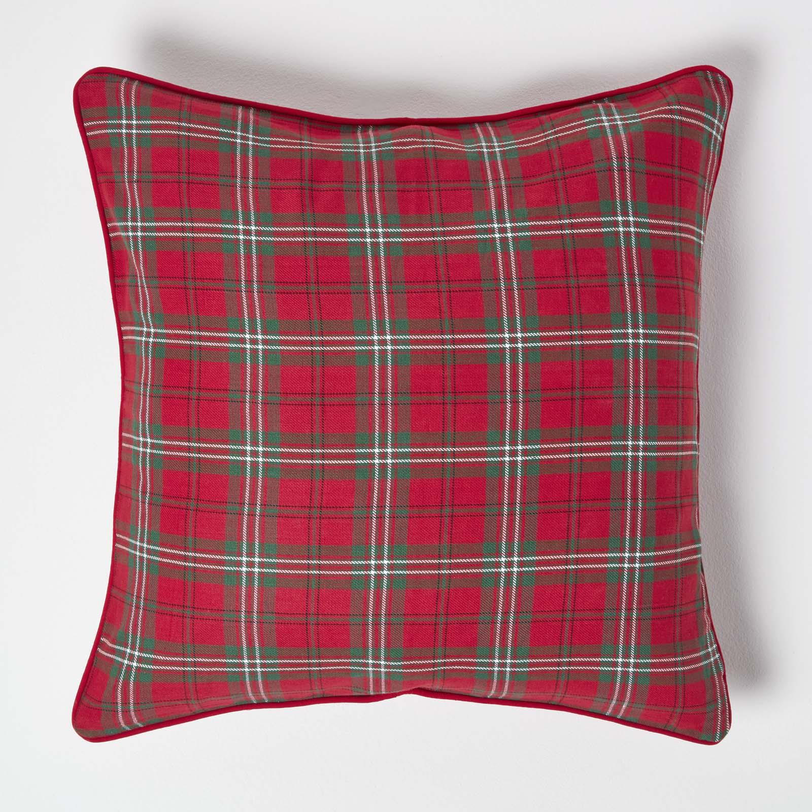 Tartan Check 100% Cotton and Polyester Sofa or Settee Cushion Covers Washable - Picture 8 of 50