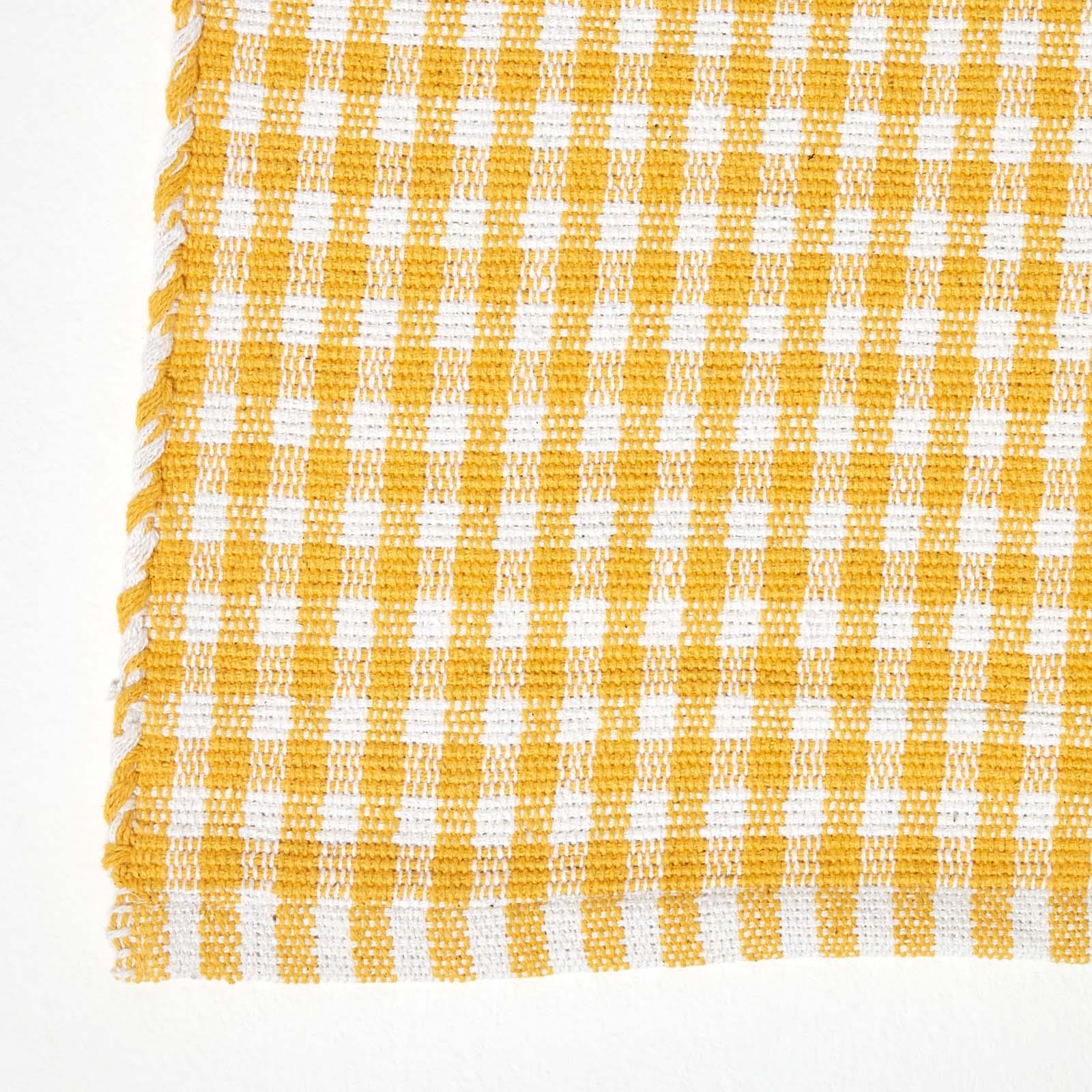Cotton Gingham Rugs Pink Blue Beige Green Orange Carpet Kids Bath Mats - Picture 41 of 43