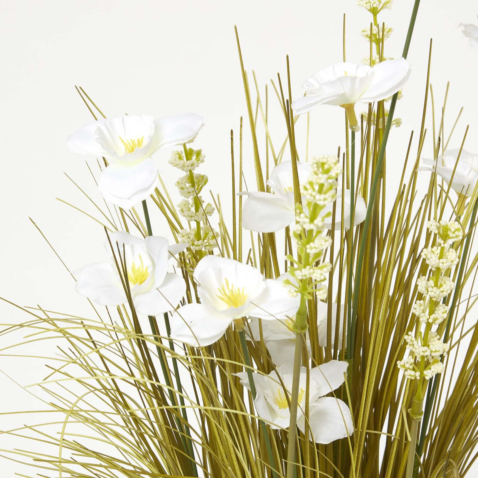 Artificial Meadow Flower And Grass Arrangement Freestanding Indoor