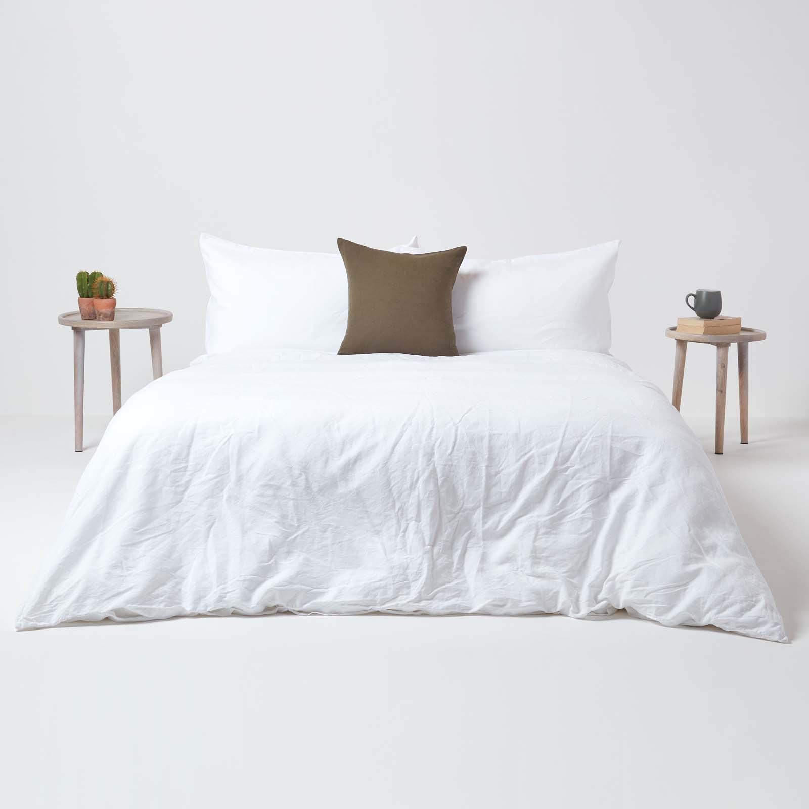 Luxury Cotton Linen Plain Soft Continental European Pillowcase - Picture 16 of 27