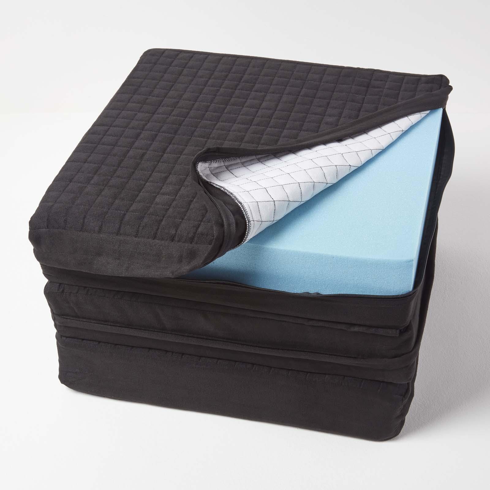 3 Seater Quilted Orthopaedic Booster Cushion Cover with Zip - Picture 30 of 50