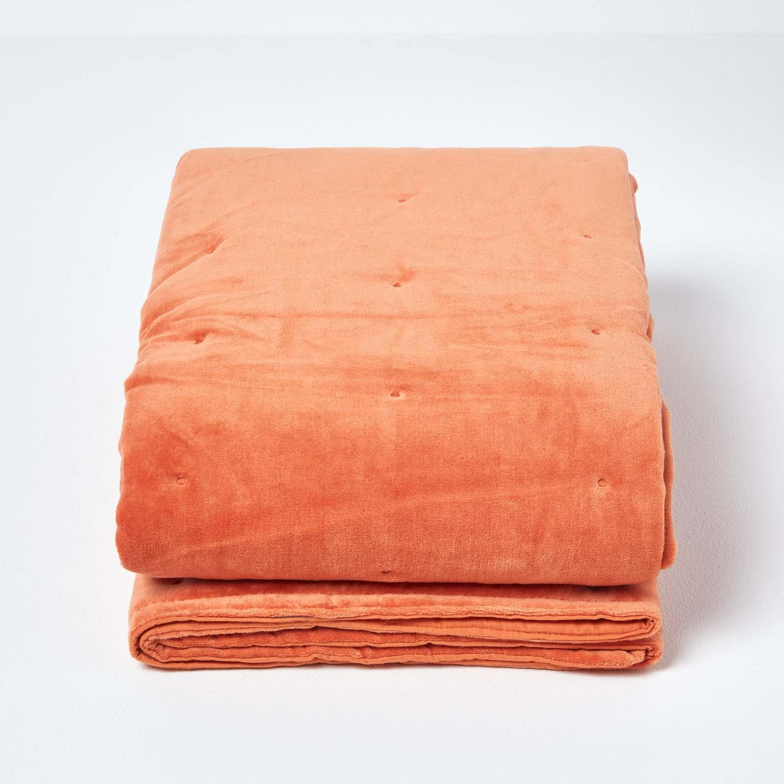 Luxurious Super Soft Cotton Velvet Woven Washable Quilted Sofa or Bed Throw - Picture 10 of 57