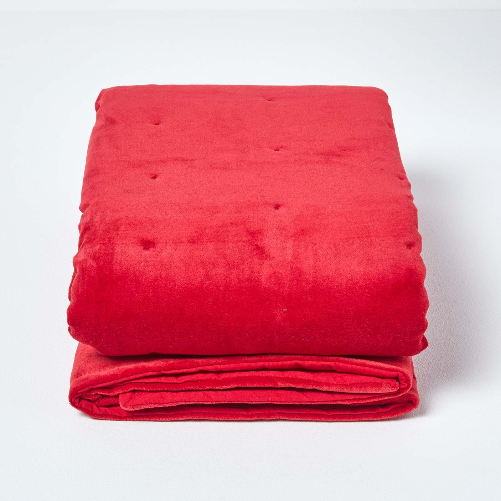 Luxurious Super Soft Cotton Velvet Woven Washable Quilted Sofa or Bed Throw - Picture 52 of 57