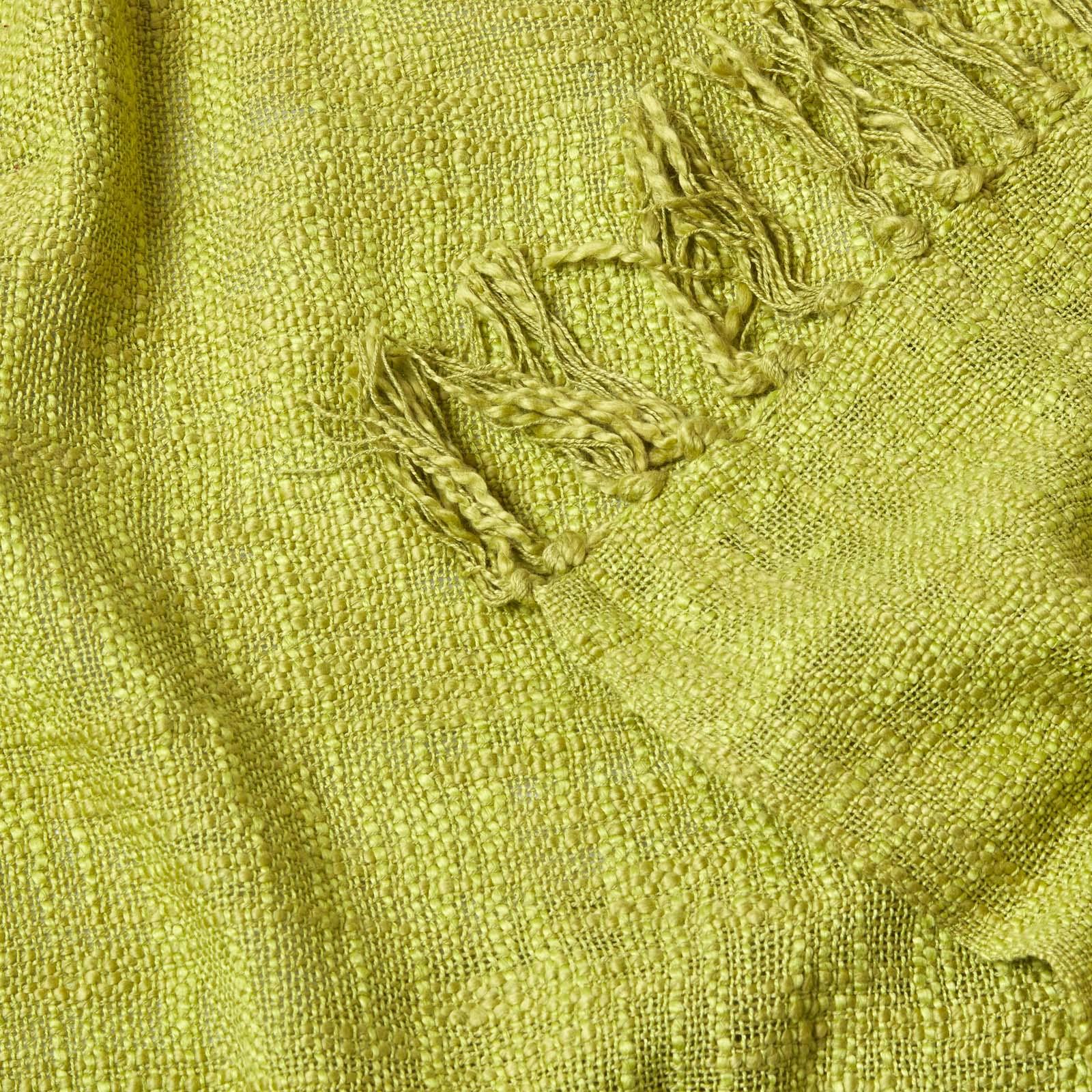 Homescapes Hand woven 100% Pure Cotton Throws for Bed or Sofa Yellow Grey Purple - Picture 11 of 54