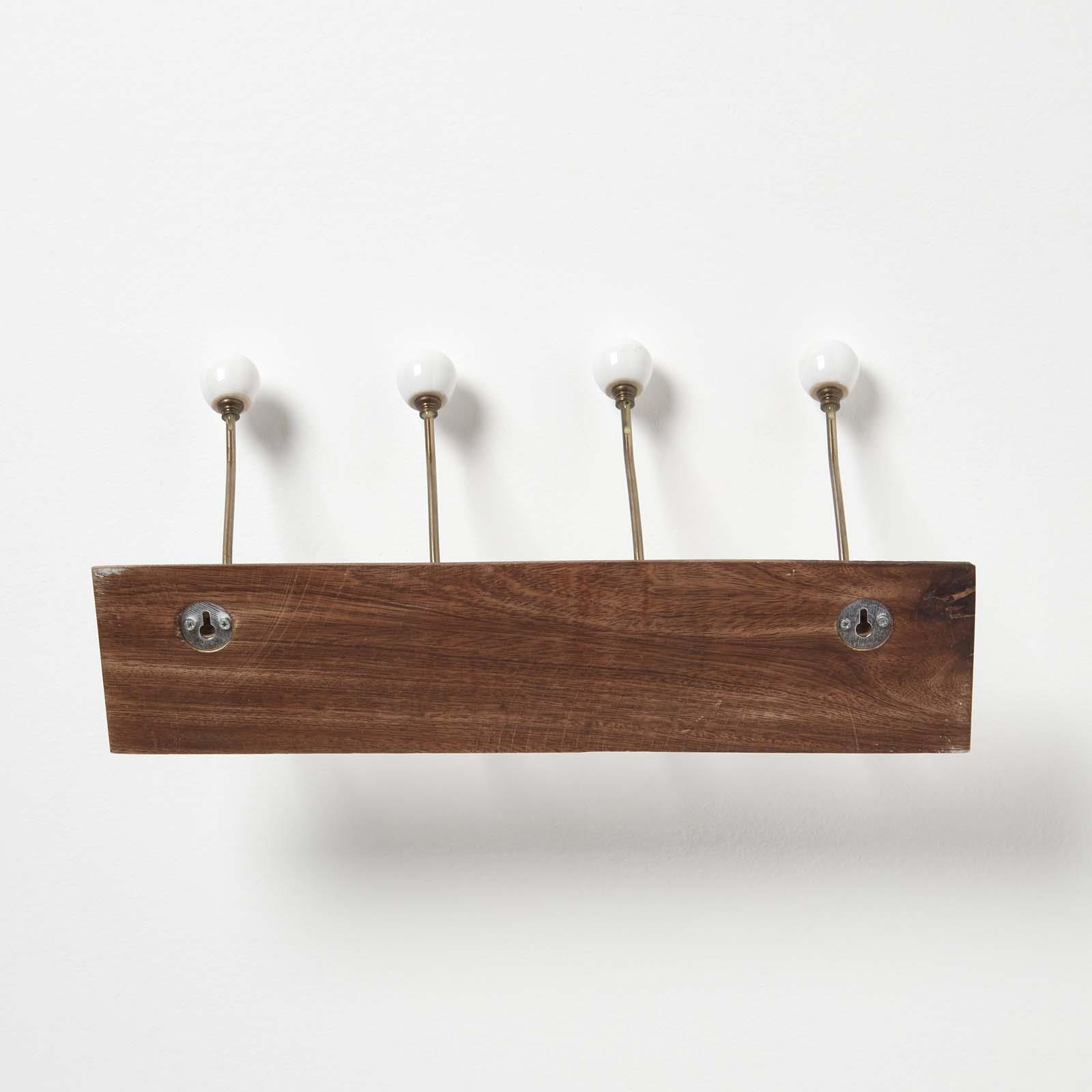 Wall Mounted Vintage style Decorative Coat Rack Hook Hangers with 2 and 4 Hooks - Picture 16 of 32