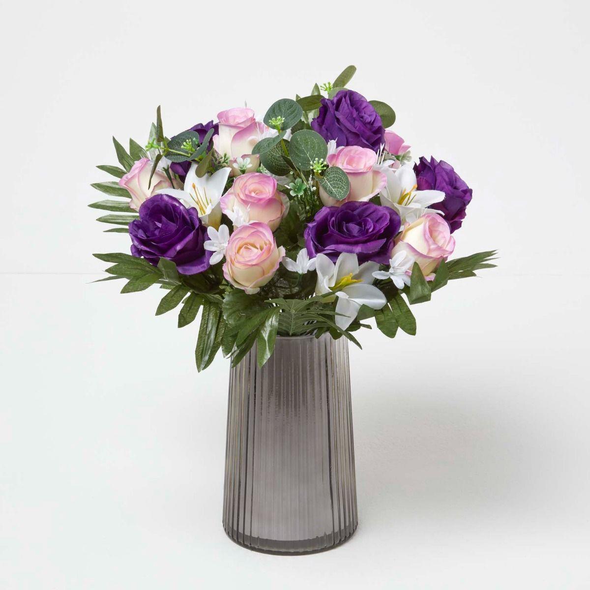Artificial Fake Flowers Bouquet Arrangement Home Wedding Party Garden-Decor - Picture 4 of 38