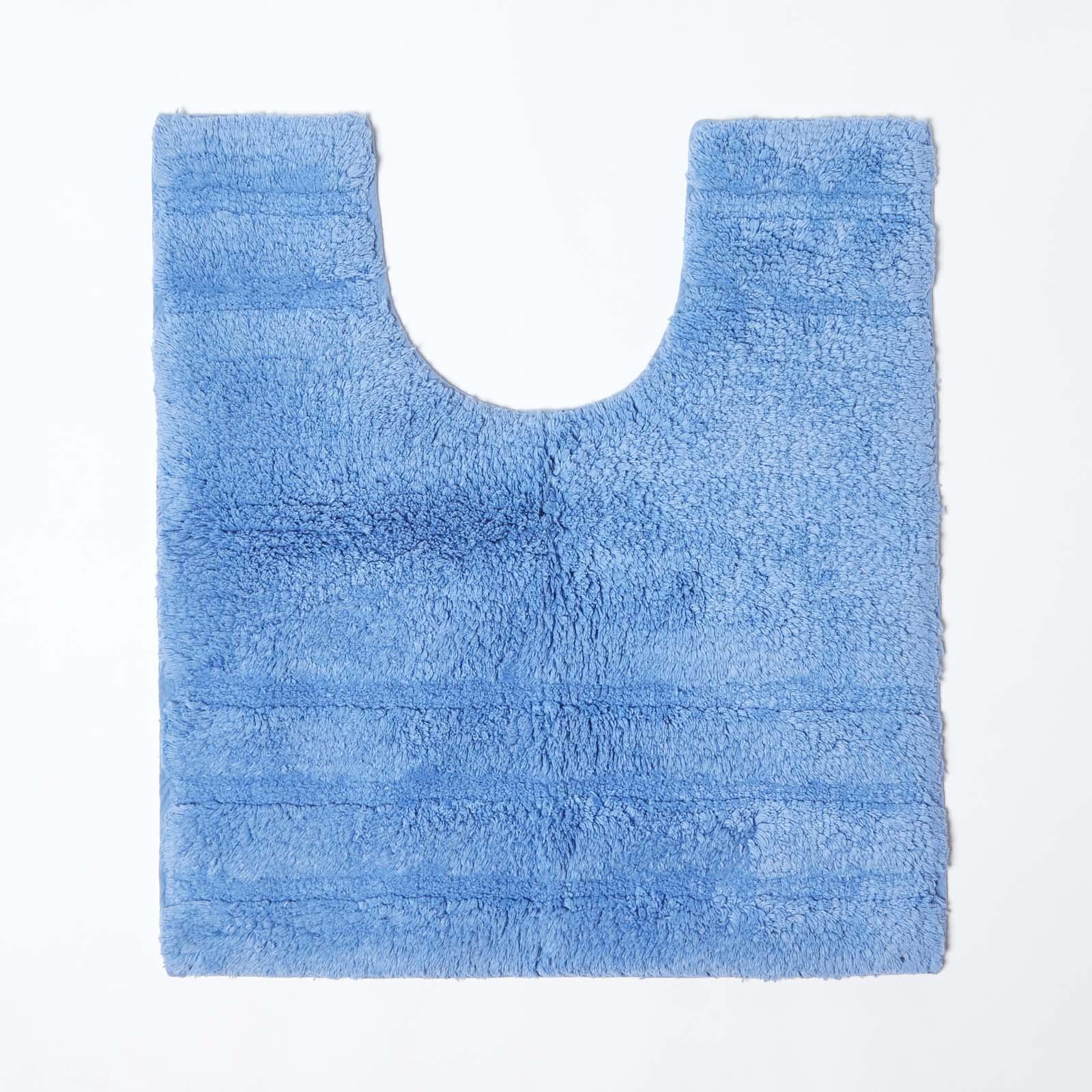 Bath Mats and Pedestal Set Non Slip Super Soft 100 Cotton Washable Spa