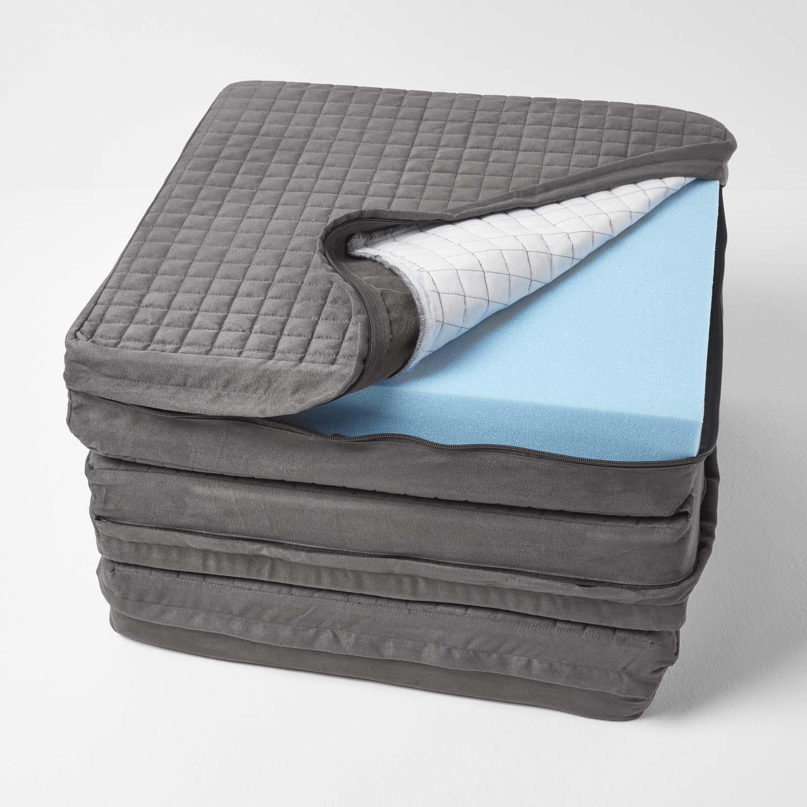 3 Seater Quilted Orthopaedic Booster Cushion Cover with Zip - Picture 44 of 50