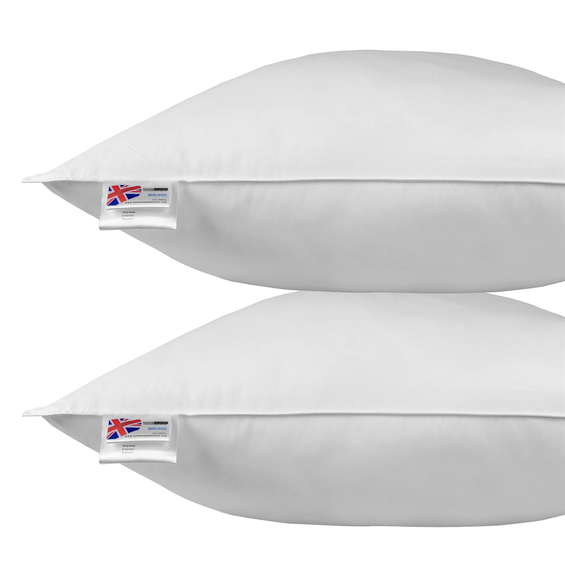 Duck Feather and Down Continental Pillow 100 Cotton, Hypoallergenic eBay