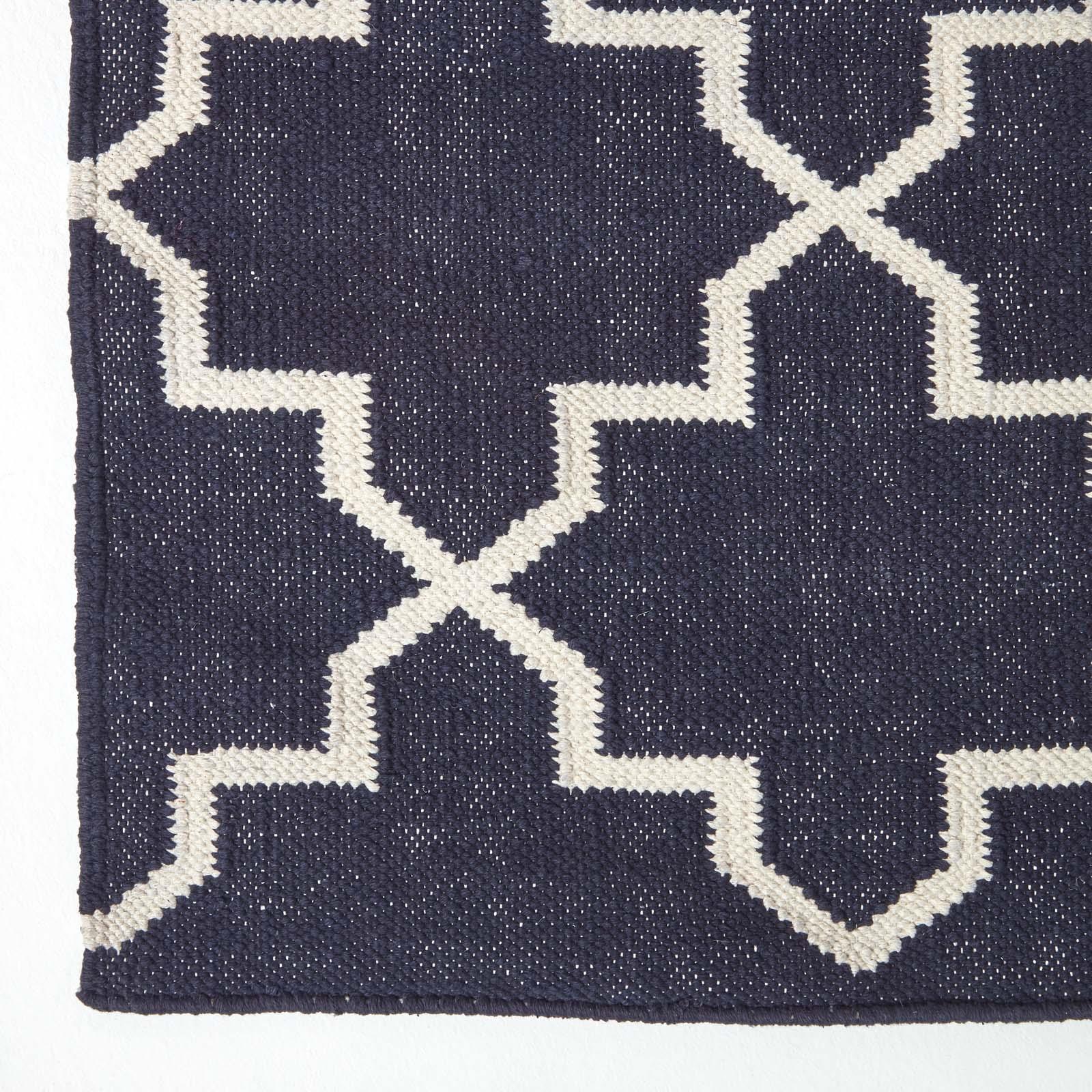 Handmade Cotton & Wool Kilim Rugs Runner Multi Coloured Geometric Diamond Carpet - Picture 27 of 64