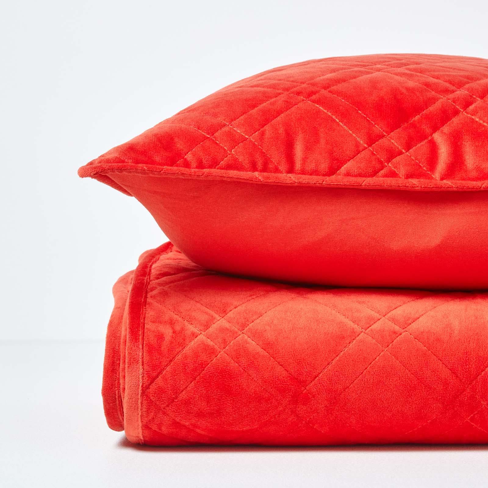 Quilted Velvet Bedspread Geometric Bed Throw Super Soft Coverlet Quilt Blanket - Picture 35 of 35