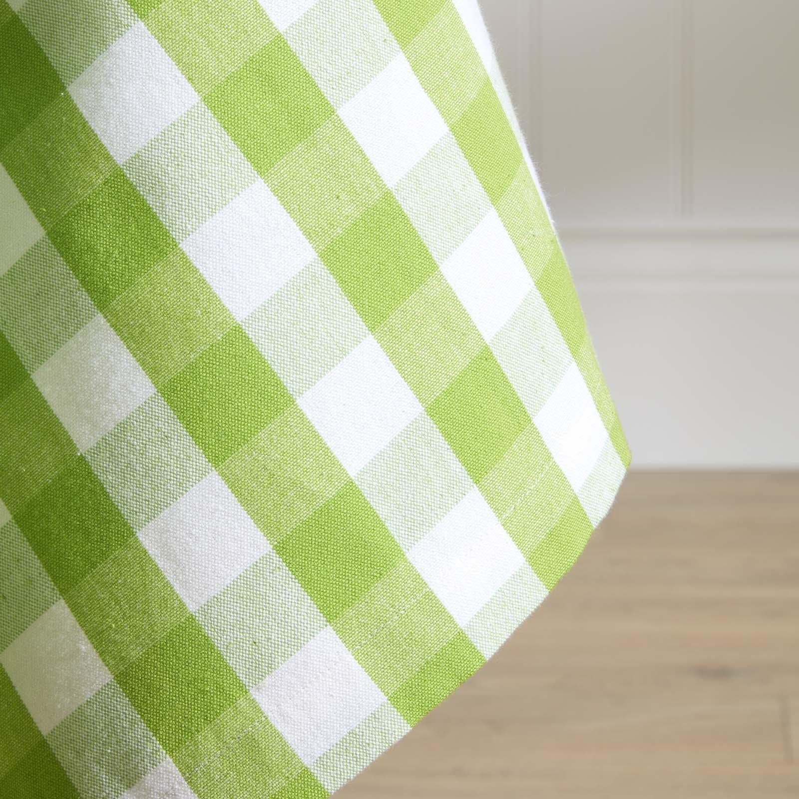 Block Check Tablecloth 100% Cotton Matching With Placemats, Napkins and Seat Pad - Picture 11 of 25