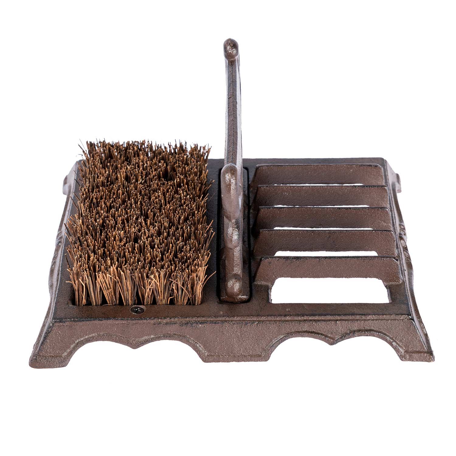 Cast Iron Boot Jack with Scraper and Brushes for Indoor and Outdoor Use eBay