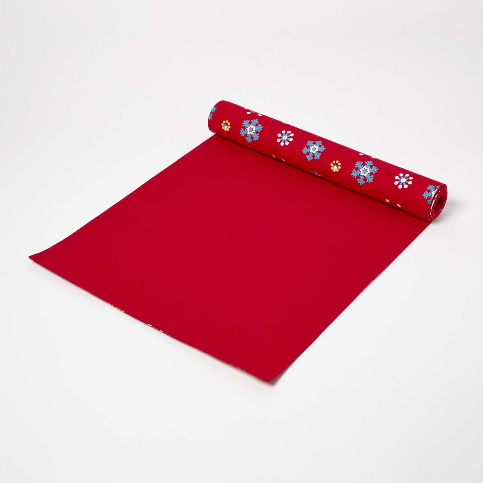 Christmas Cotton Red Snowflake Tablecloth Napkin Placemat Runner Decoration - Picture 34 of 34