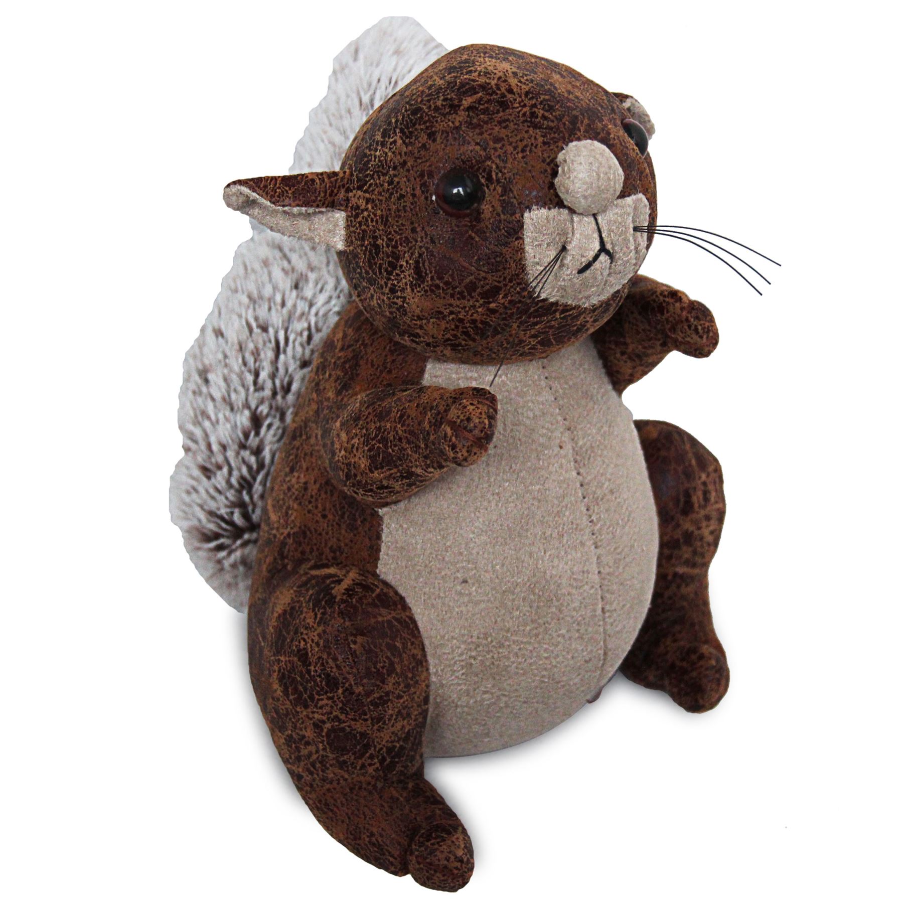 Novelty Animal Door Stop Filled Heavy Fabric Leather Door Stay Stopper