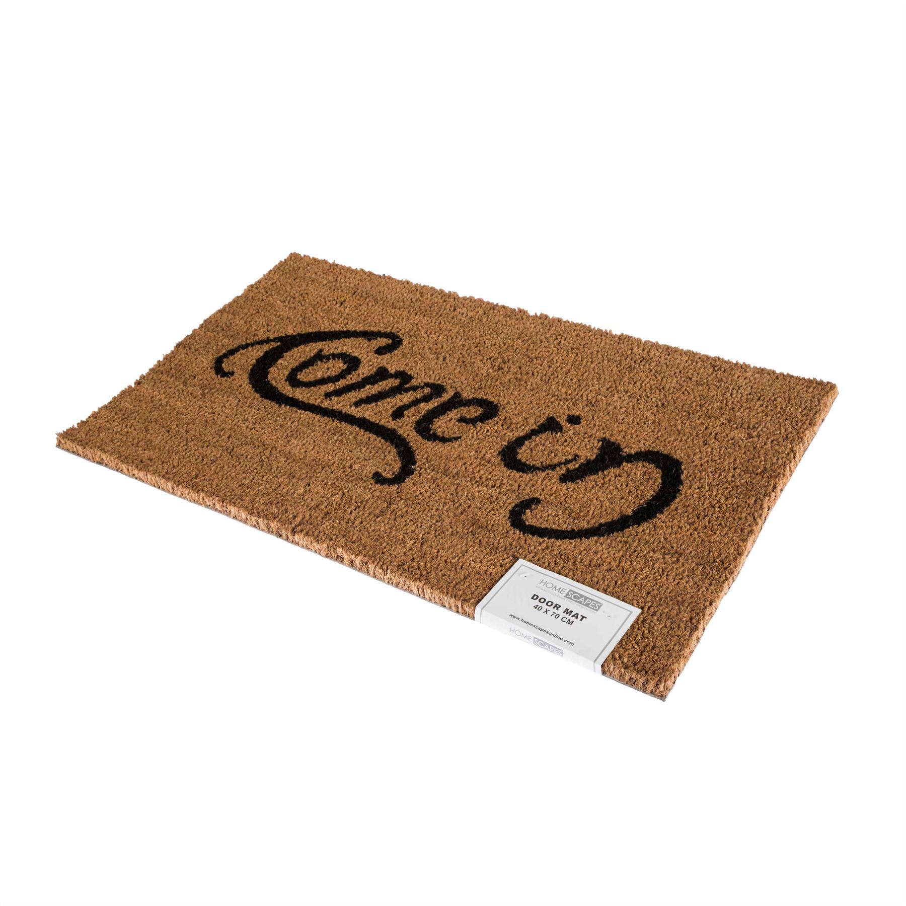 Novelty Natural Coir Door Mat Heavy Duty Indoor Outdoor Floor Entrance