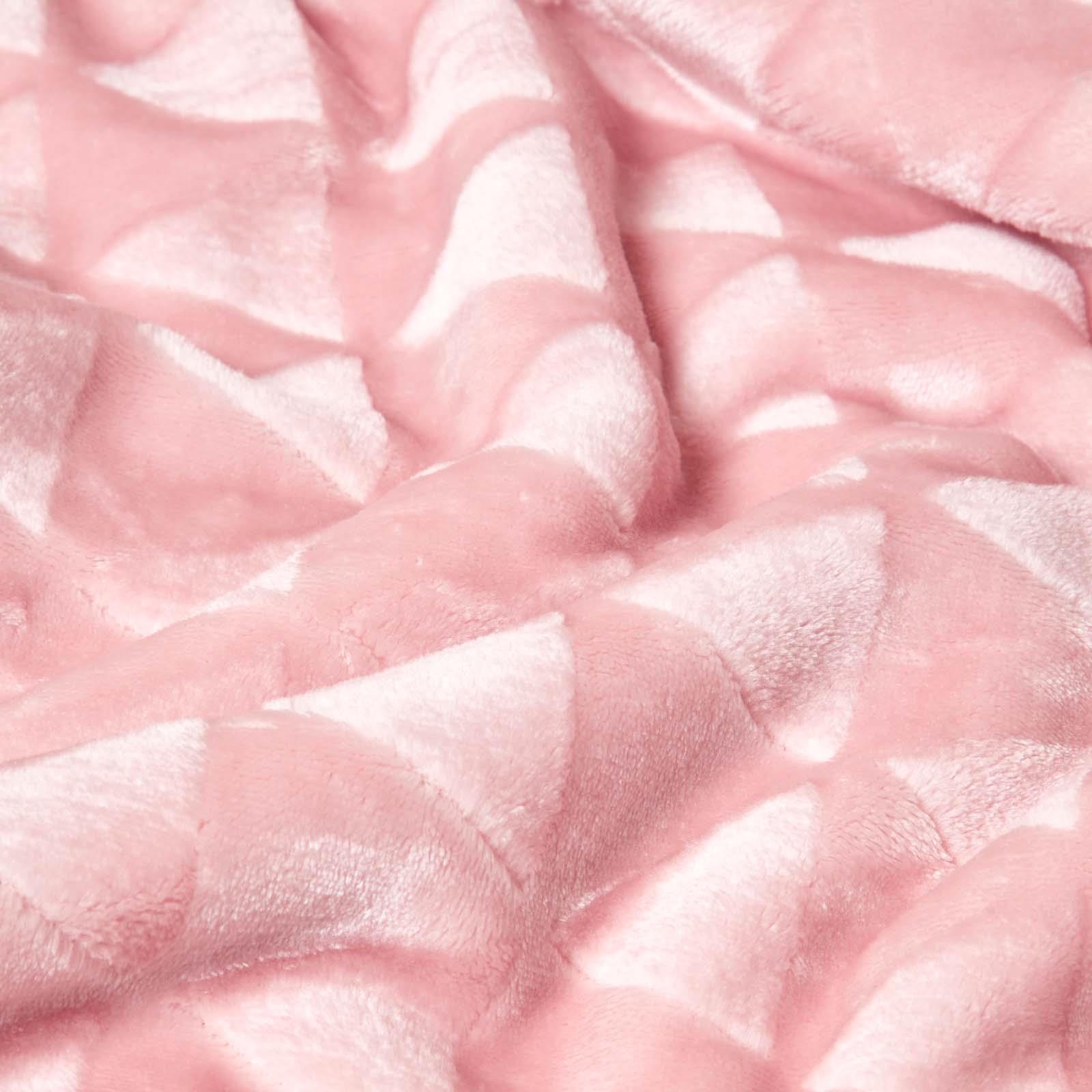 Velvet Throw Over Sofa Bedspread Geometric Triangle Soft Bed Protector Cover - Picture 59 of 74