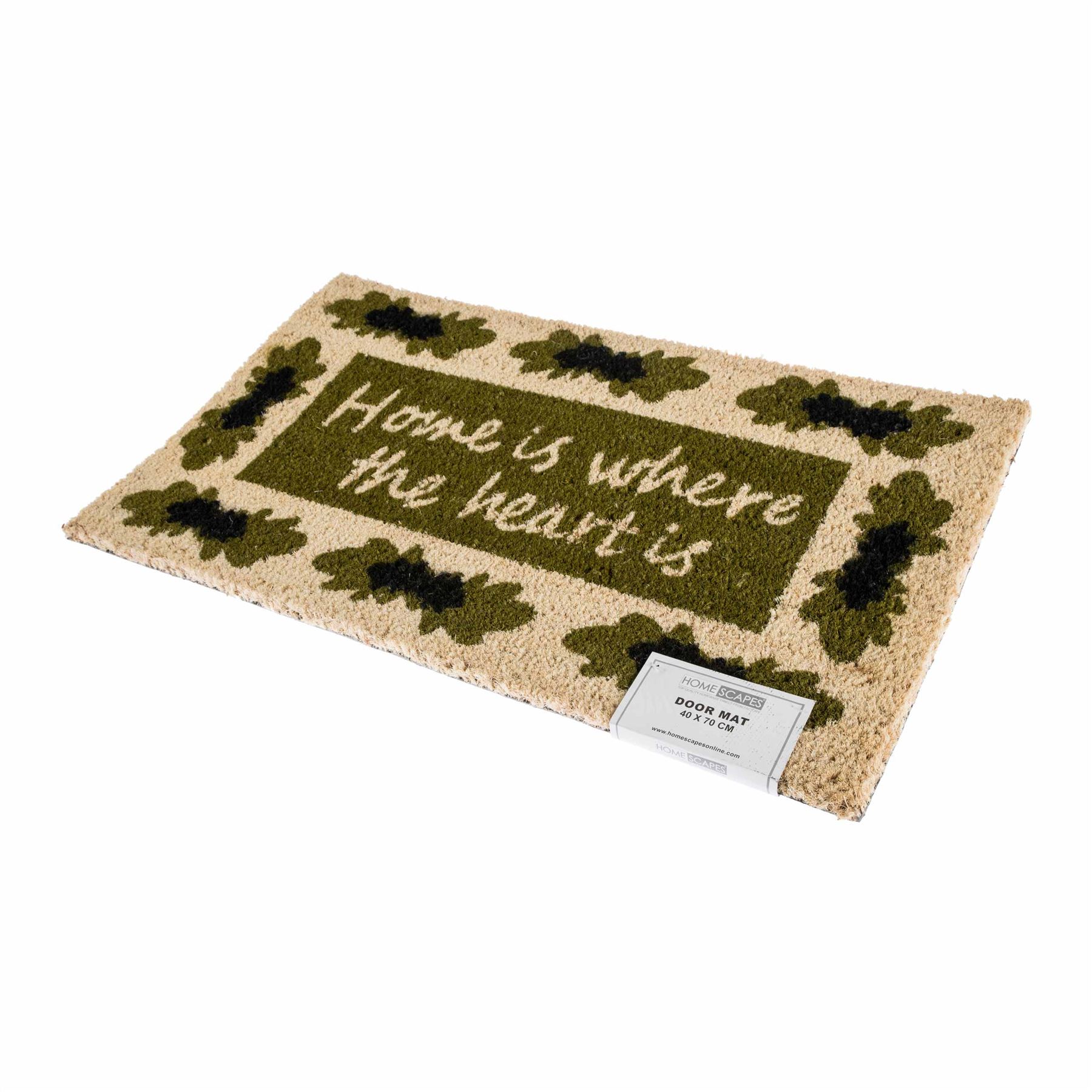 Novelty Natural Coir Door Mat Heavy Duty Indoor Outdoor Floor Entrance