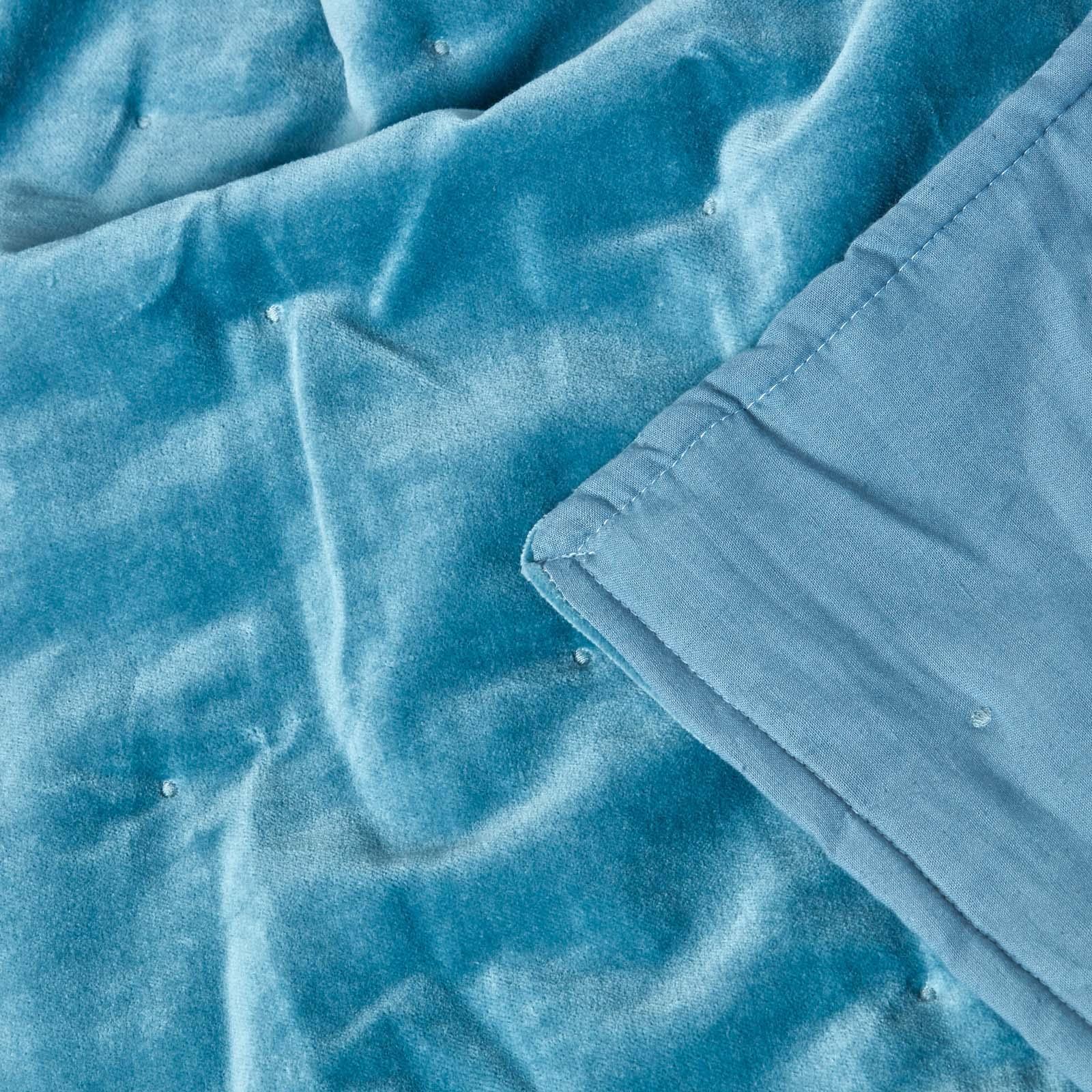 Luxurious Super Soft Cotton Velvet Woven Washable Quilted Sofa or Bed Throw - Picture 5 of 57