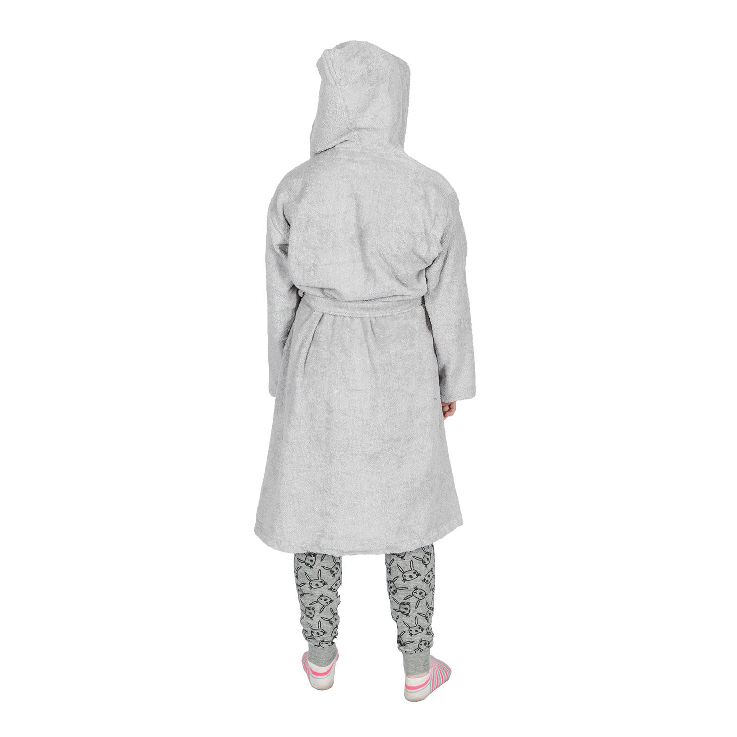 Kids Boys Girls Bath Robe Hooded Dressing Gown Egyptian Cotton Terry