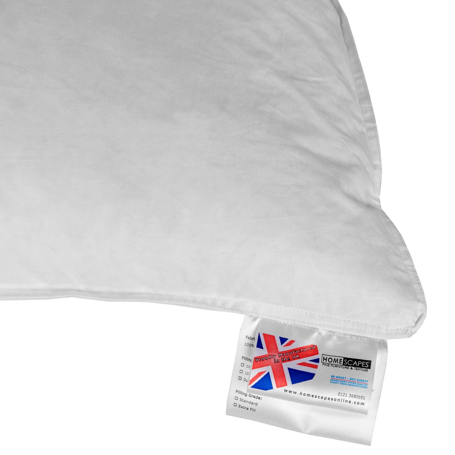 Continental European Size Duck Feather Single & Pillow Pair - 100% Cotton Casing - Picture 21 of 21