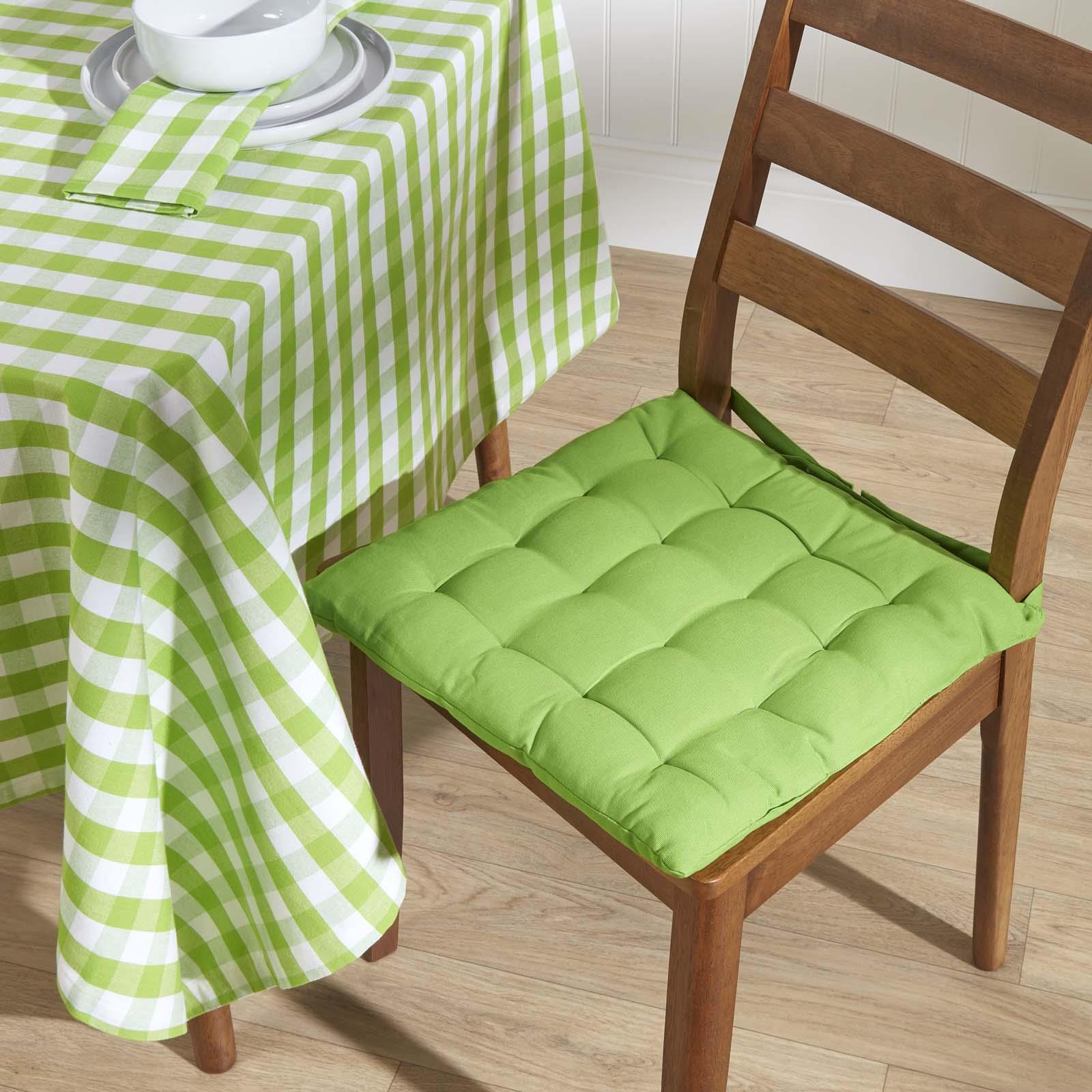 Block Check Tablecloth 100% Cotton Matching With Placemats, Napkins and Seat Pad - Picture 12 of 25