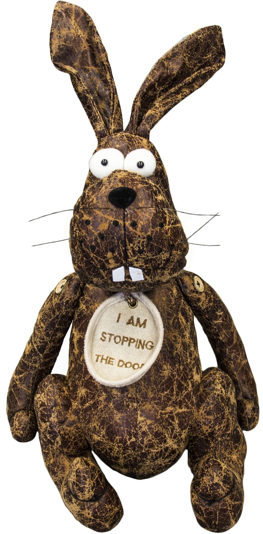 Novelty Animal Door Stop Filled Heavy Fabric Leather Door Stay Stopper