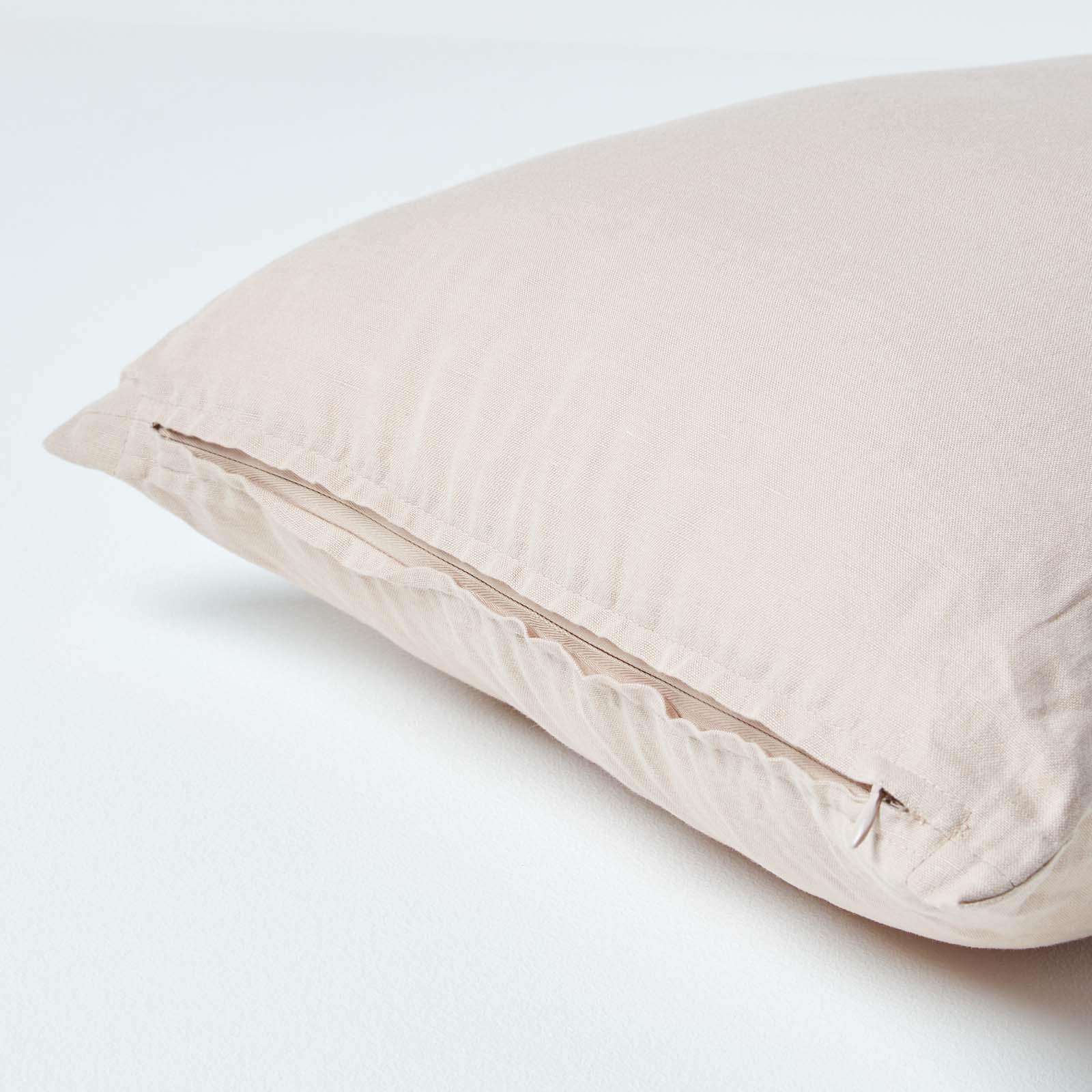 Luxury Cotton Linen Plain Soft Continental European Pillowcase - Picture 19 of 27