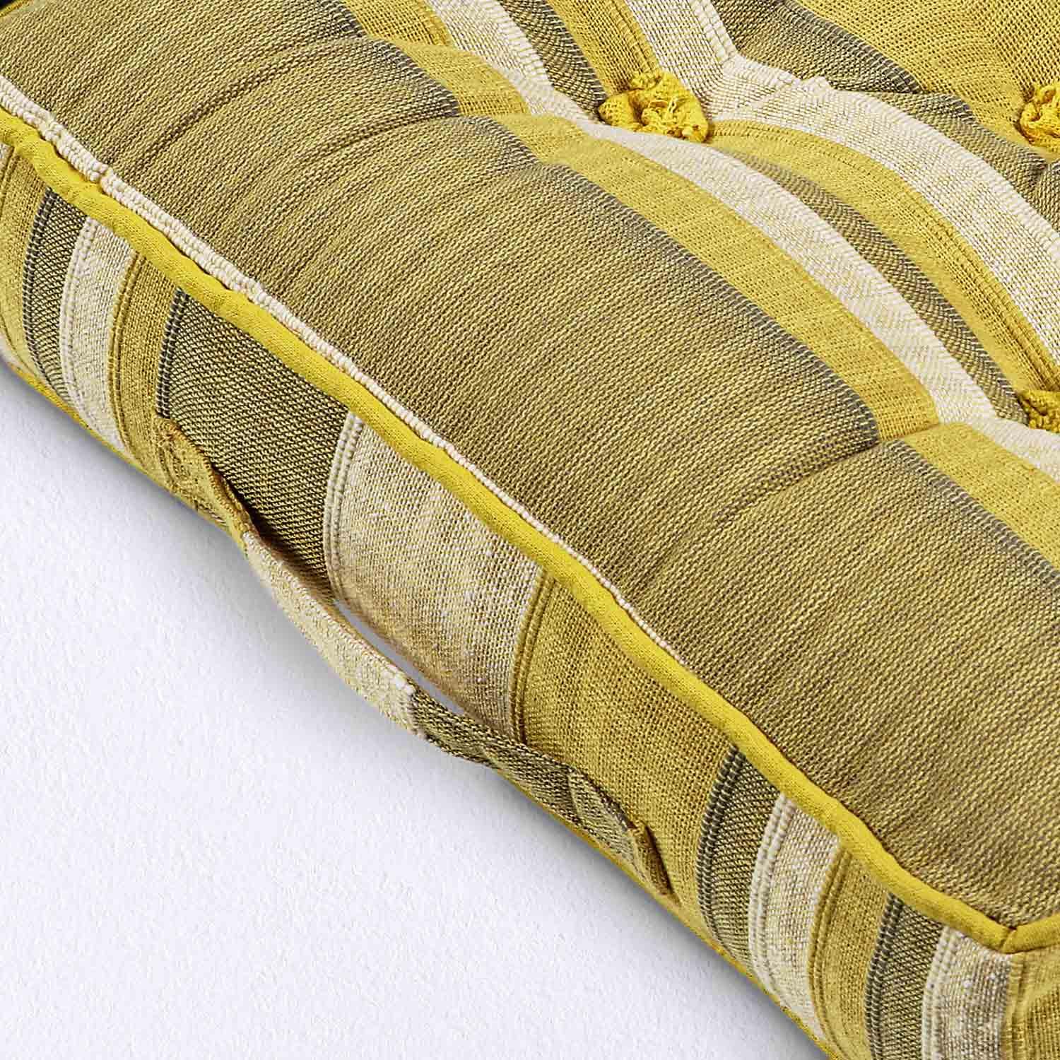 Morocco Striped Floor Cushion Outdoor Garden Dining Booster Seat Pads Square - Picture 47 of 49