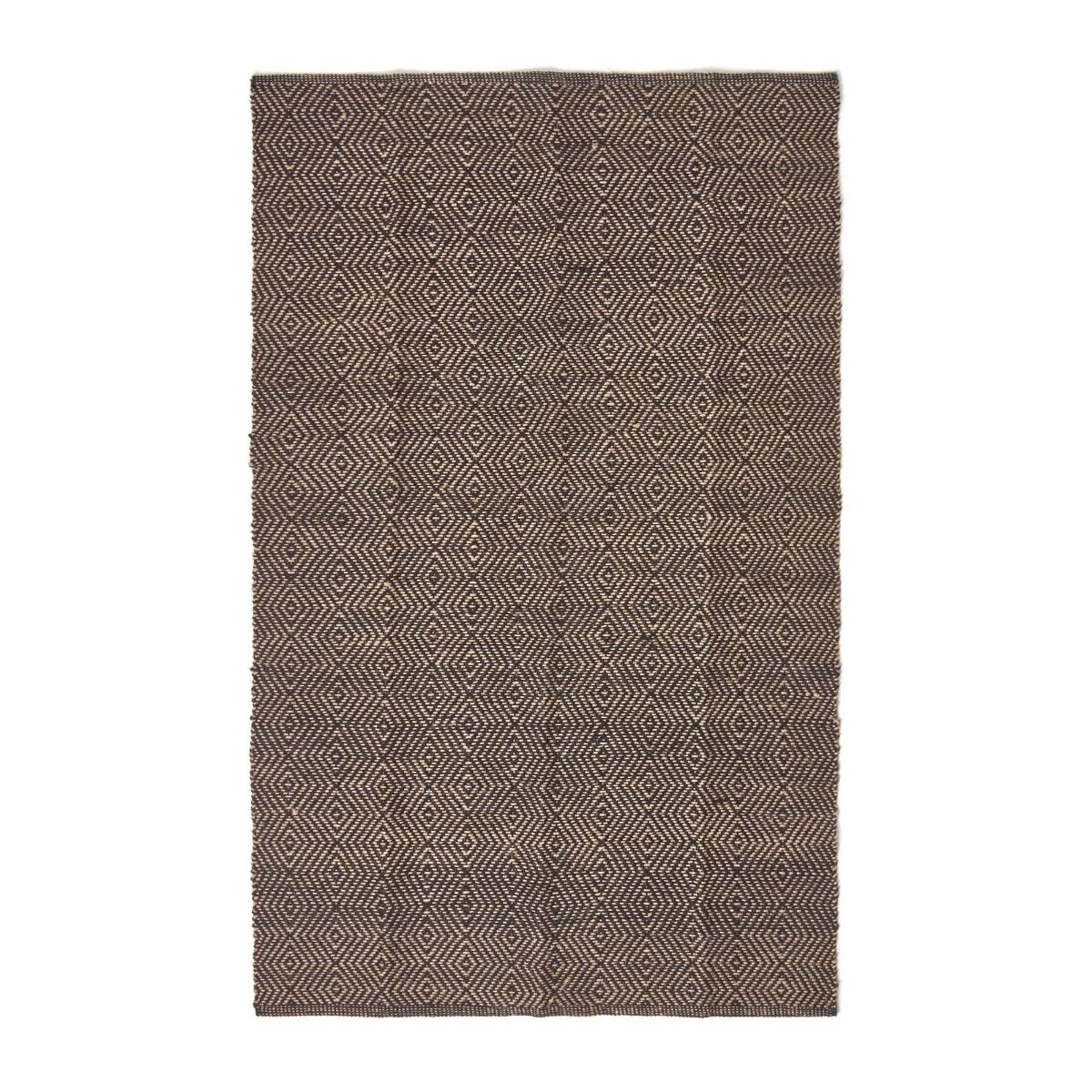 Geometric Jute Rug, Multicolour Striped, Black, Red, Blue - Picture 4 of 22