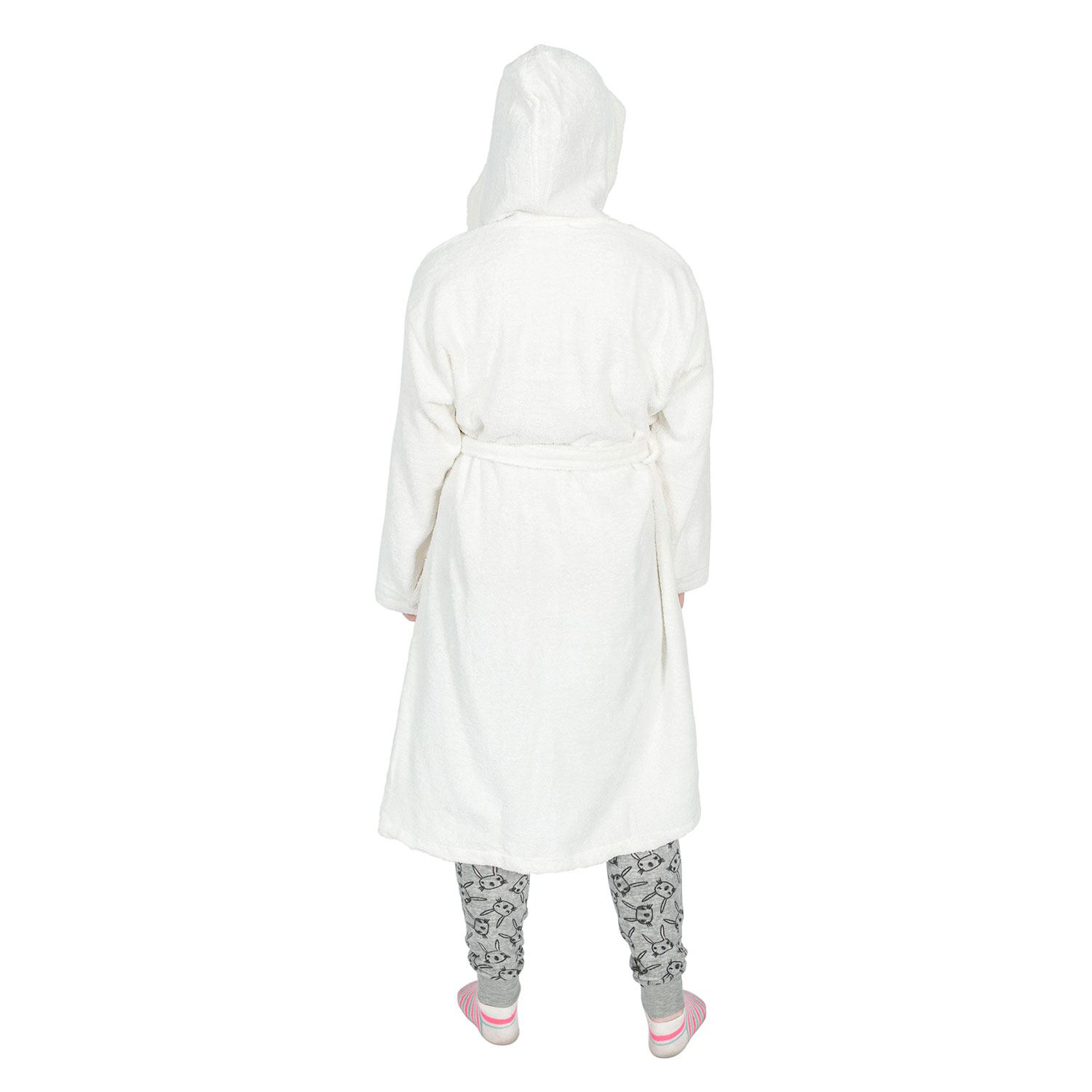 Kids Boys Girls Bath Robe Hooded Dressing Gown Egyptian Cotton Terry