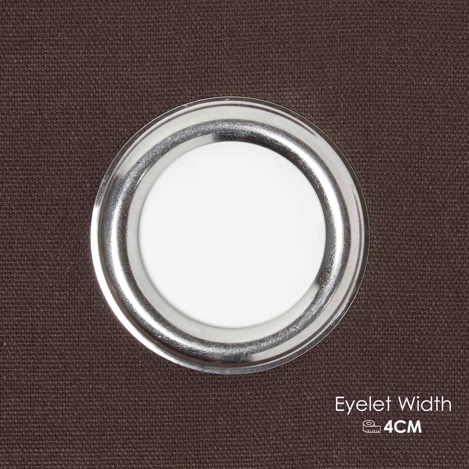Plain Dyed Heavy Cotton Curtain Eyelet Ready Made Ring Top White, Blue, Grey - Picture 26 of 83