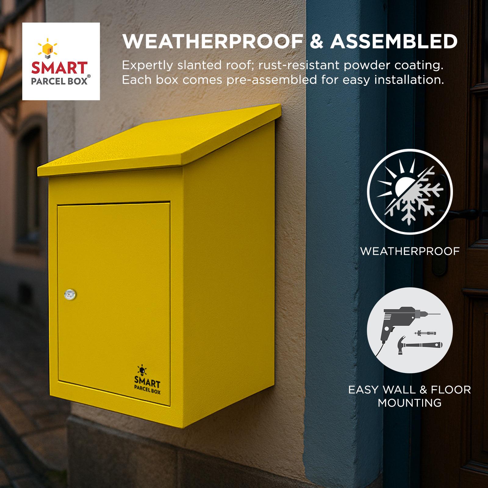 Medium Parcel Delivery Drop Box Lockable Home Storage Letter Post Box - Picture 59 of 64