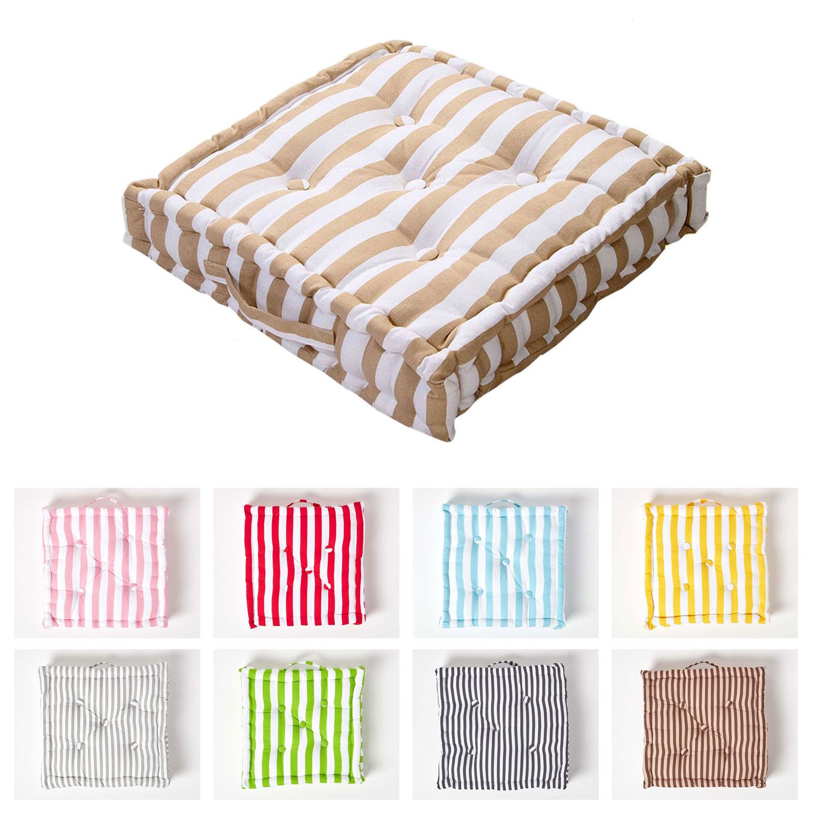 Thick & Thin Stripe Floor Cushion Seat Pad Riser Dining Chair Booster