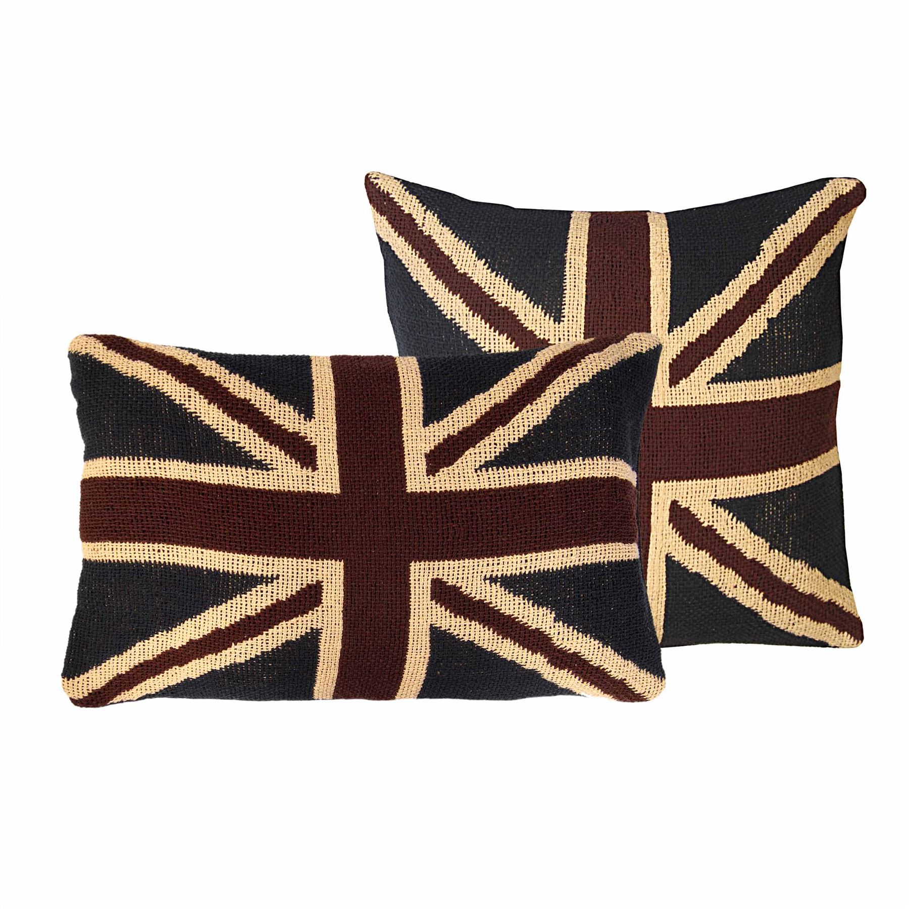 Union Jack British Flag Jacquard Decorative Sofa Cushion Cover Ebay