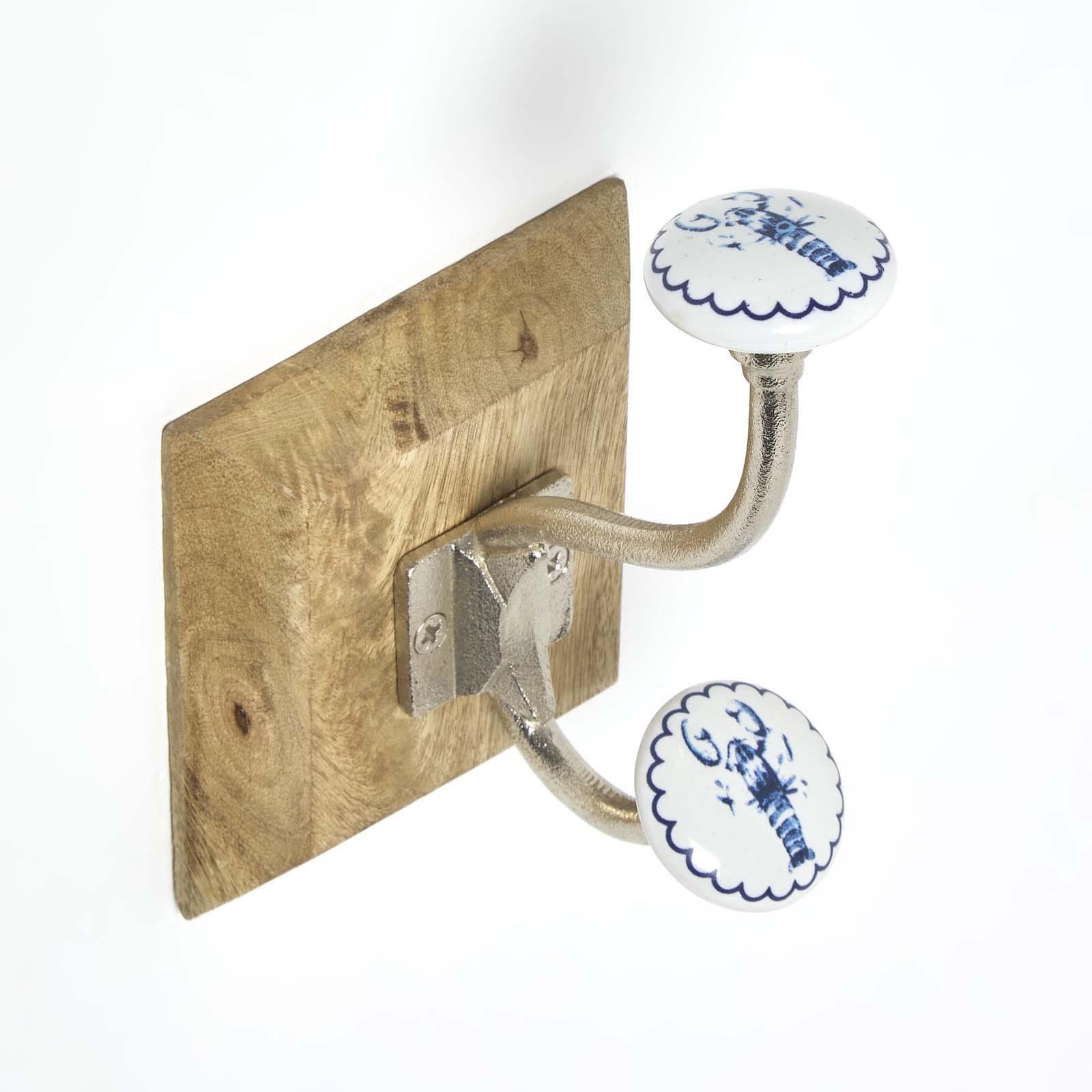 Wall Mounted Vintage style Decorative Coat Rack Hook Hangers with 2 and 4 Hooks - Afbeelding 27 van 29