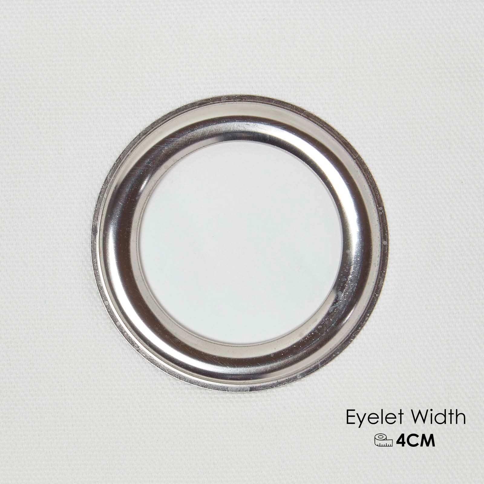 Plain Dyed Heavy Cotton Curtain Eyelet Ready Made Ring Top White, Blue, Grey - Picture 61 of 83
