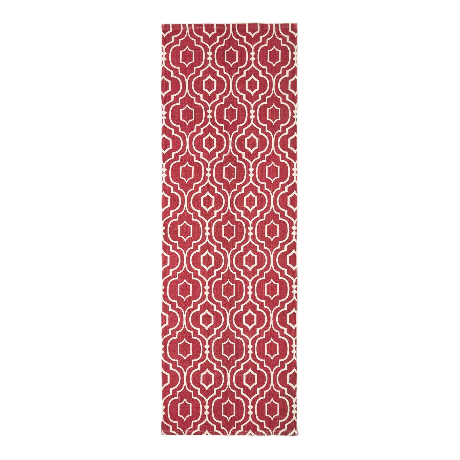Handwoven Hallway Runner 100% Cotton Hall Rug Multicolour Geometric Printed - Picture 33 of 41