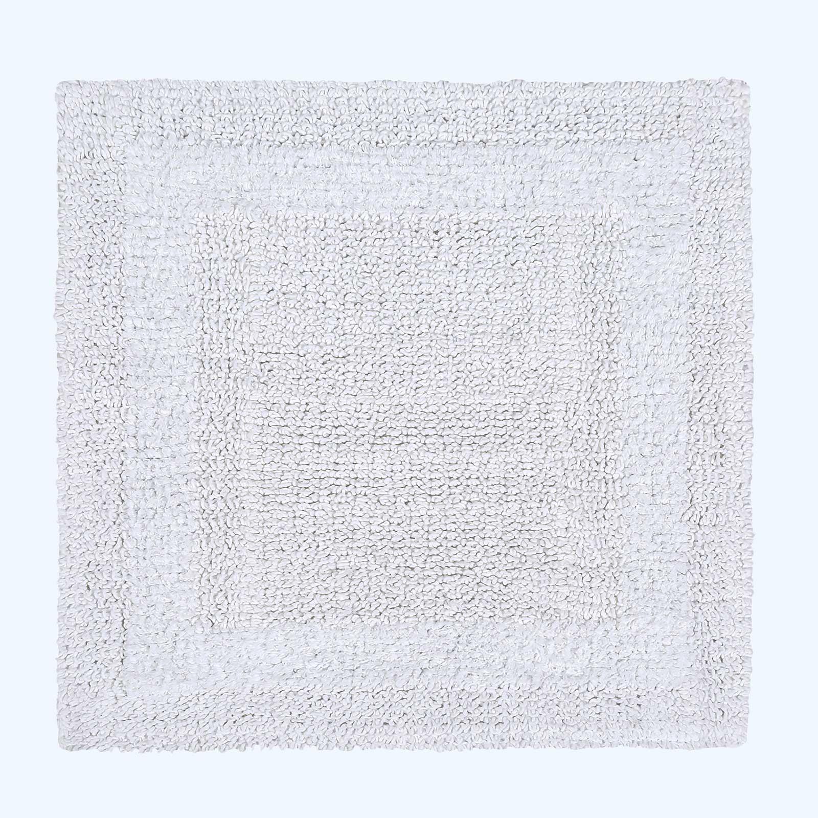 100% Cotton Luxury Reversible Square Shower Mat 50x50cm - Thick, Soft, Non-Slip - Picture 86 of 90