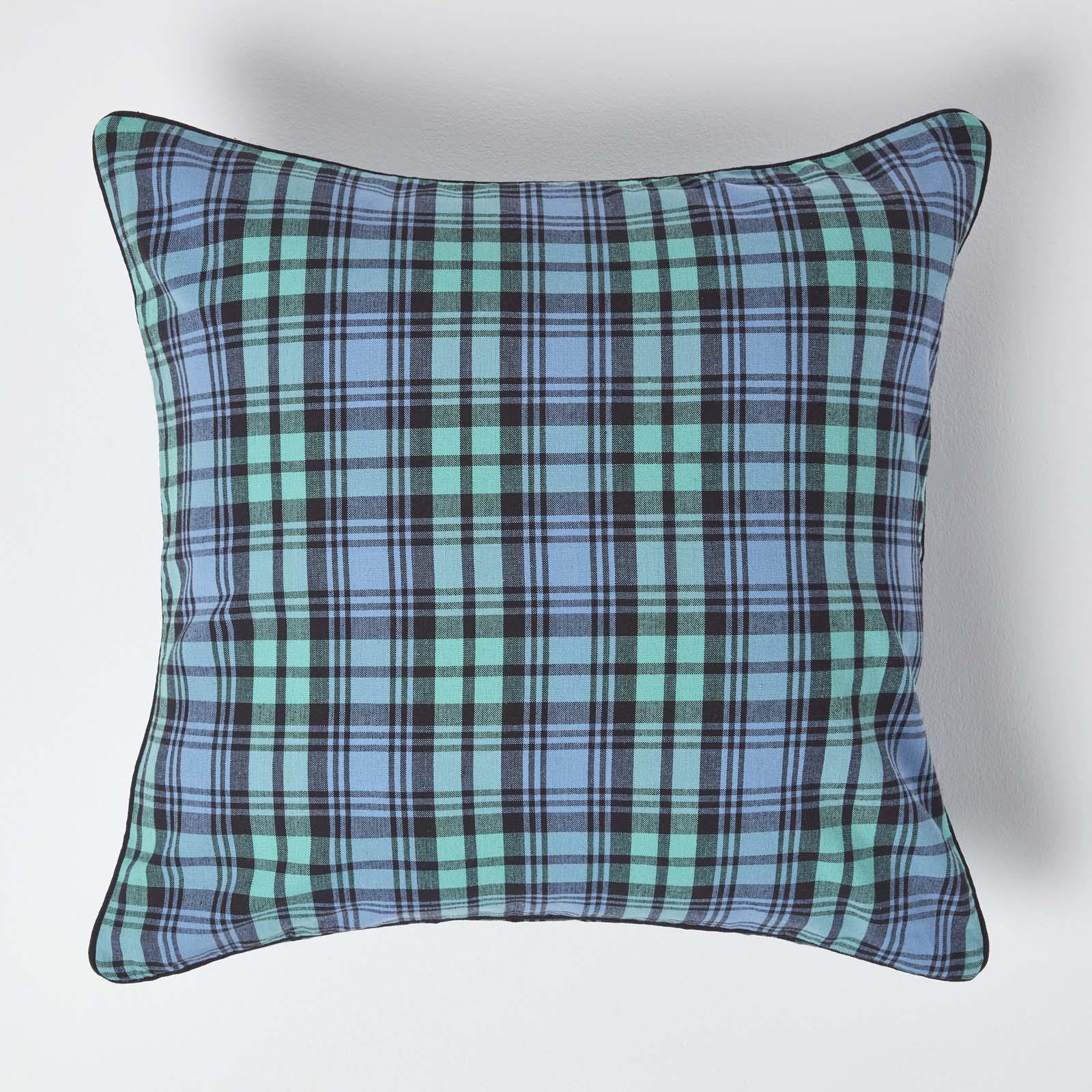 Tartan Check 100% Cotton and Polyester Sofa or Settee Cushion Covers Washable - Picture 2 of 50