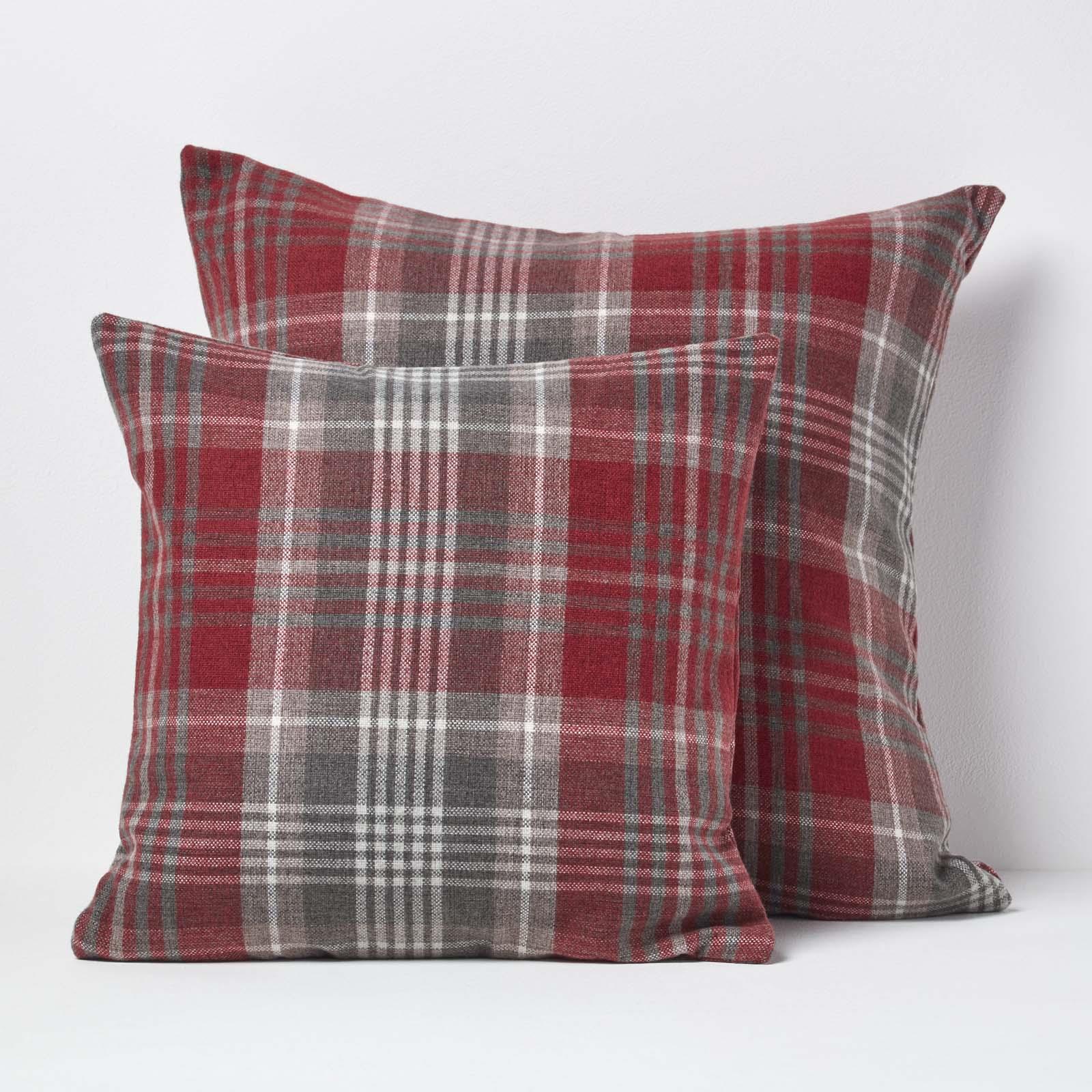 Tartan Check 100% Cotton and Polyester Sofa or Settee Cushion Covers Washable - Picture 45 of 50