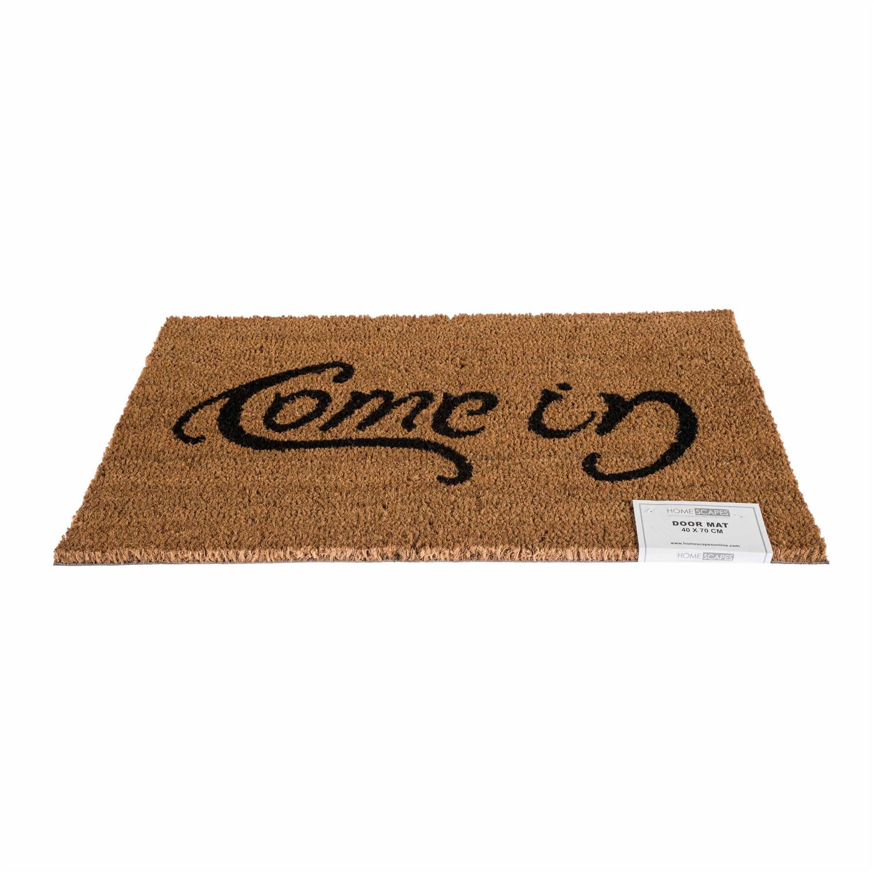 Novelty Natural Coir Door Mat Heavy Duty Indoor Outdoor Floor Entrance