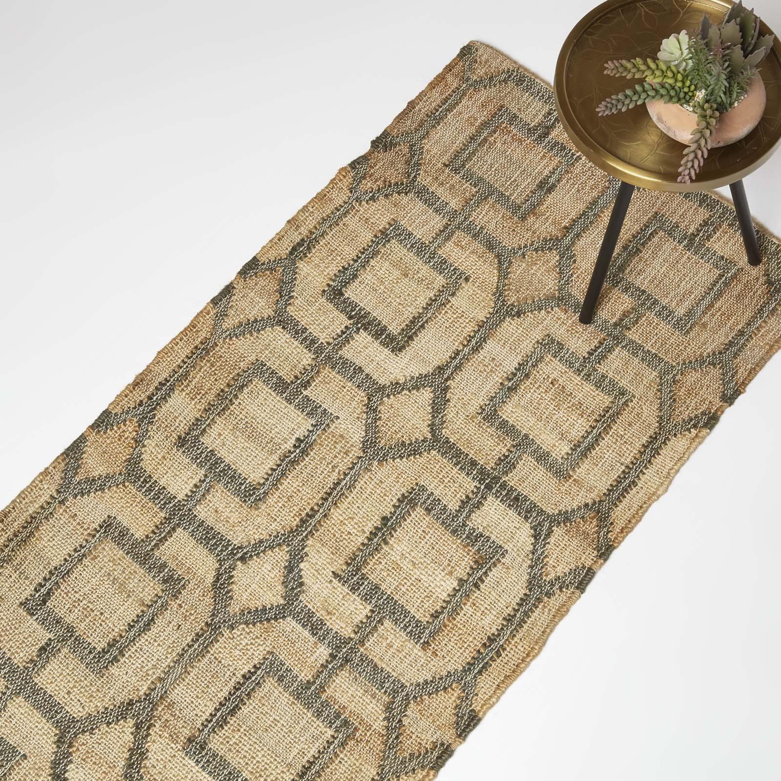 Hand Woven Multi Coloured Rugs and Hall Runners in Decorative Geometric Pattern - Picture 16 of 51