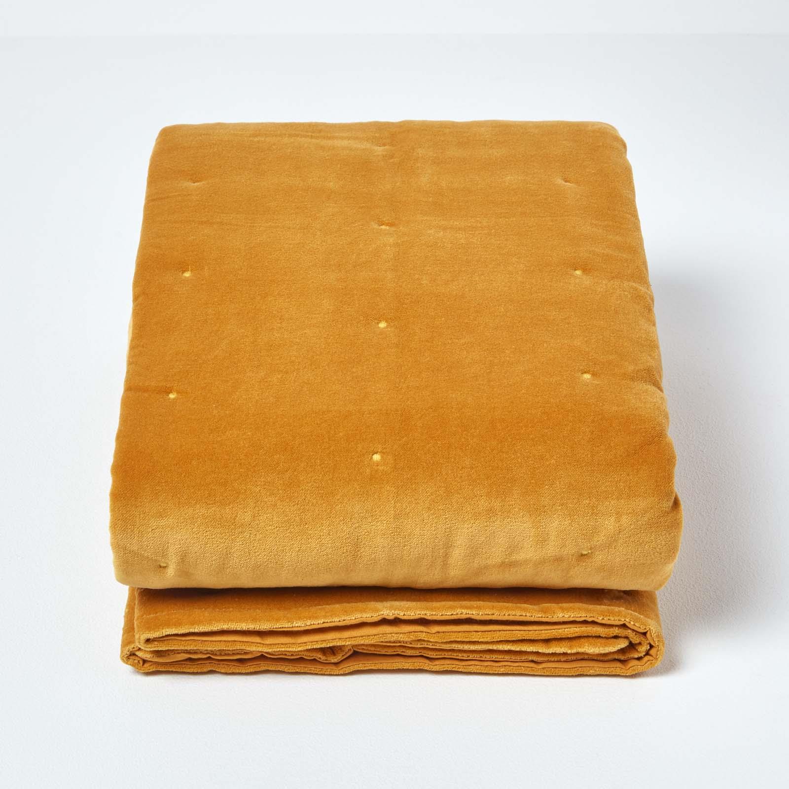 Luxurious Super Soft Cotton Velvet Woven Washable Quilted Sofa or Bed Throw - Picture 38 of 57