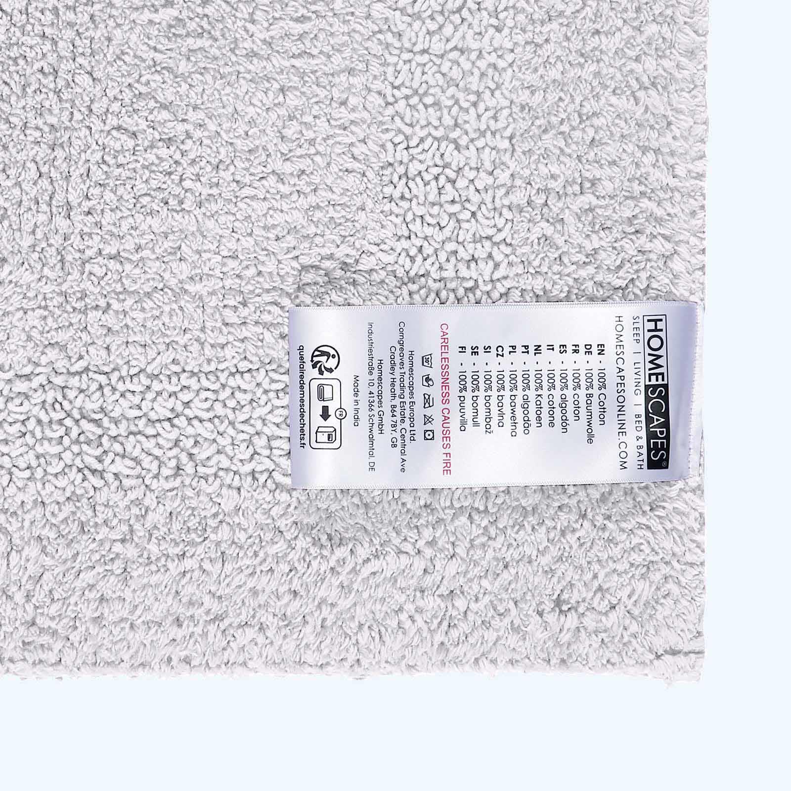 100% Cotton Luxury Reversible Extra Large Bath Mat 70x120cm Thick, Soft Non-Slip - Picture 88 of 90