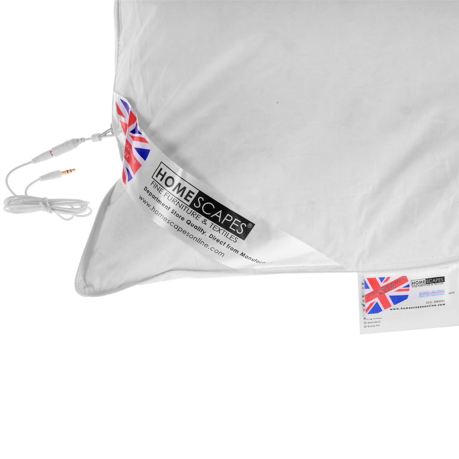 100% Super Microfibre Music Pillow Soft or Firm Hotel Quality Washable Pillow - Picture 6 of 7