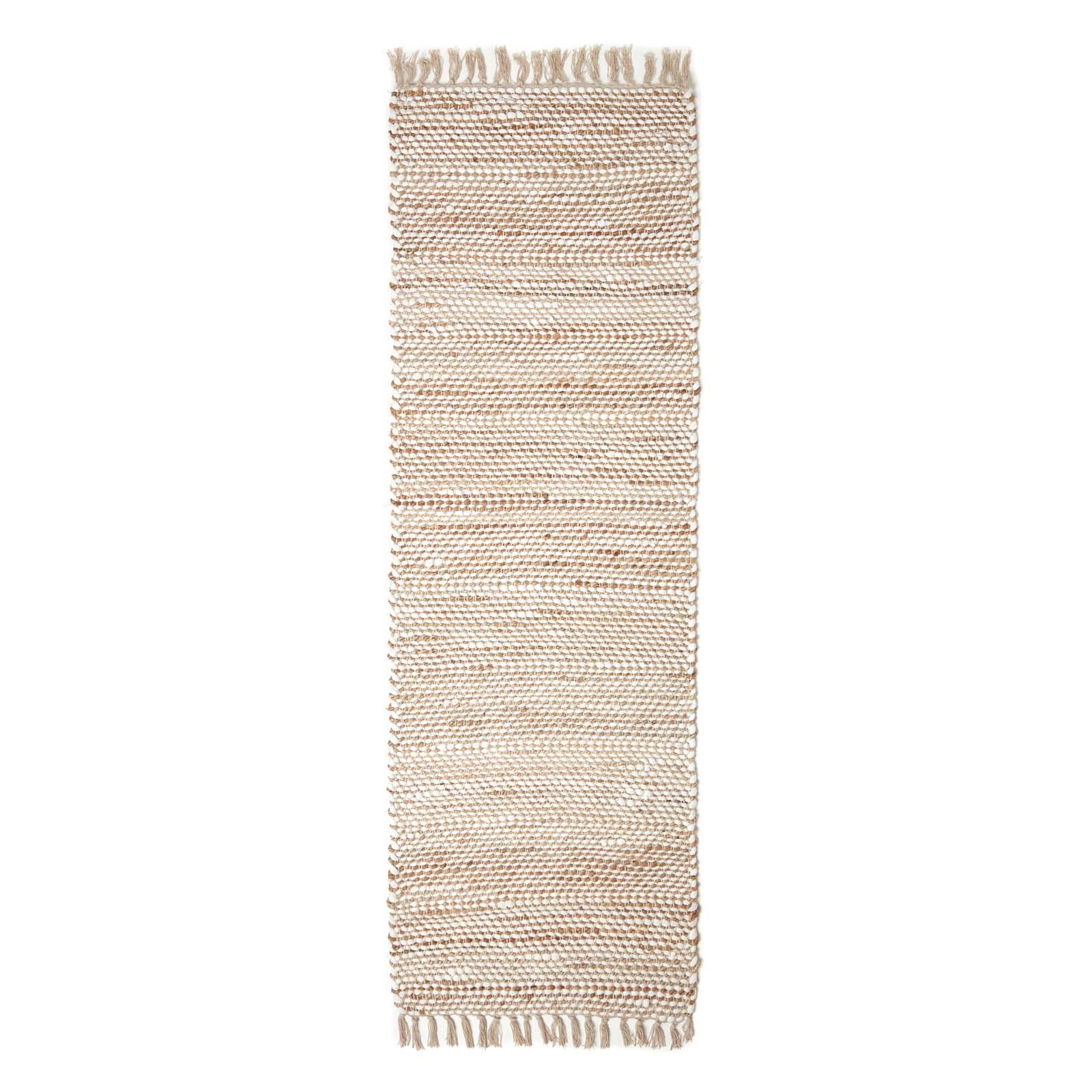 Handwoven Geometric & Checked Pattern Contemorary Style Cotton Hallway Runner - Picture 8 of 36