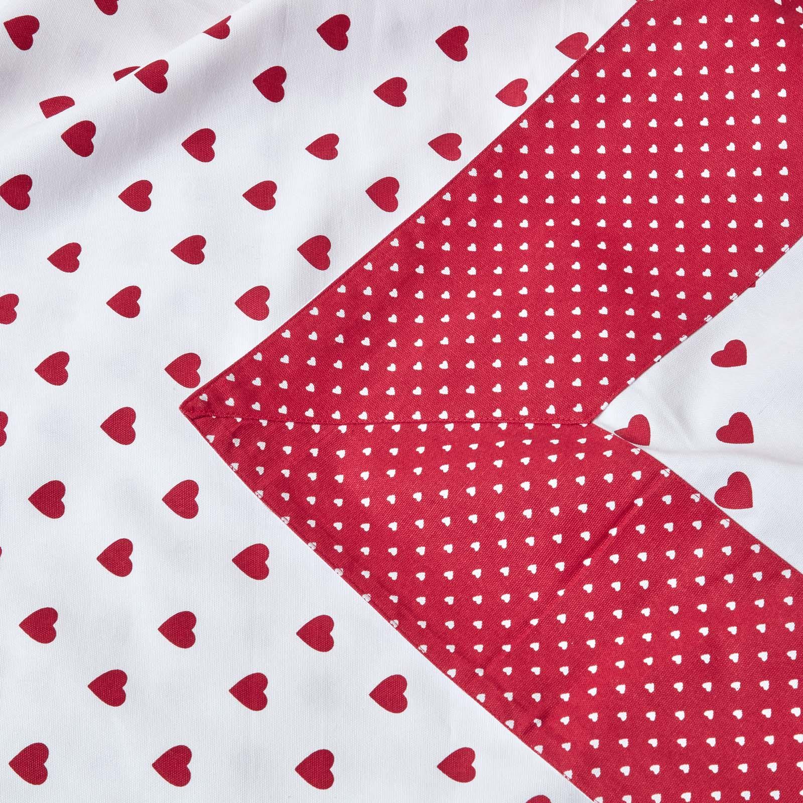 Cotton Pink Heart Decorative Sofa Throw, Red Polka Dots, Blue Stars and Stripes - Picture 13 of 55