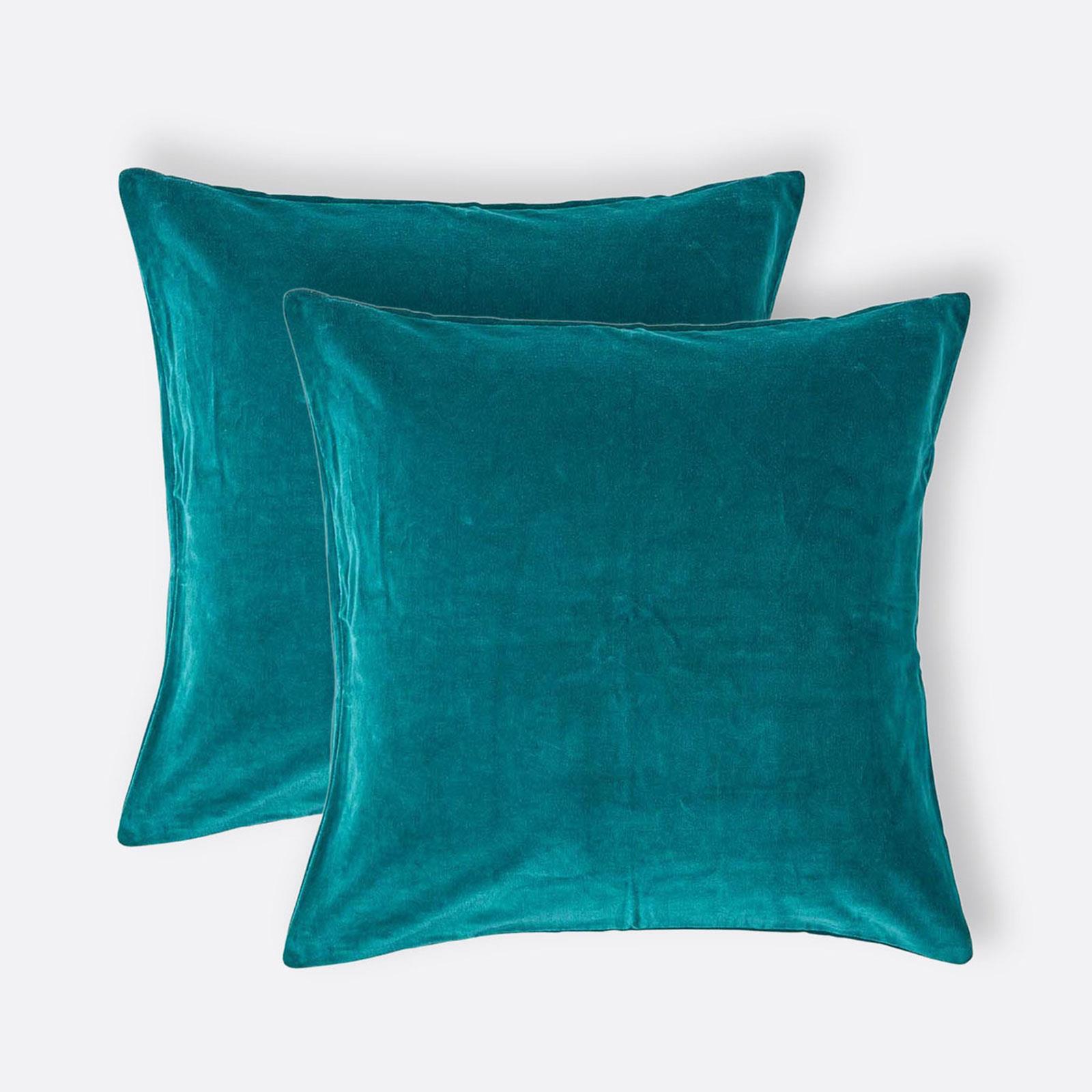 Super Soft Cotton Plain Luxury Velvet Cushion Covers with Hidden Zip