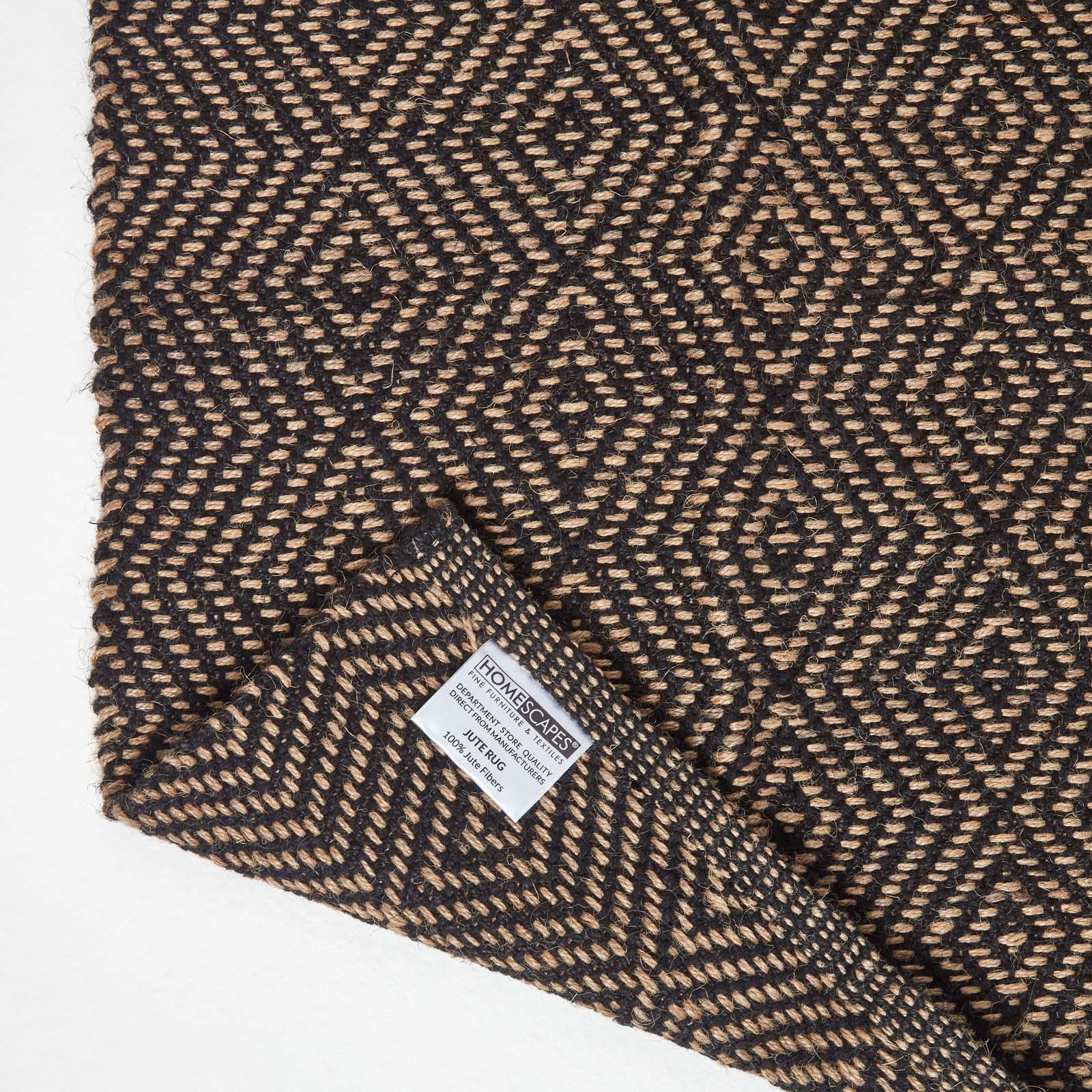 Geometric Jute Rug, Multicolour Striped, Black, Red, Blue - Picture 8 of 22